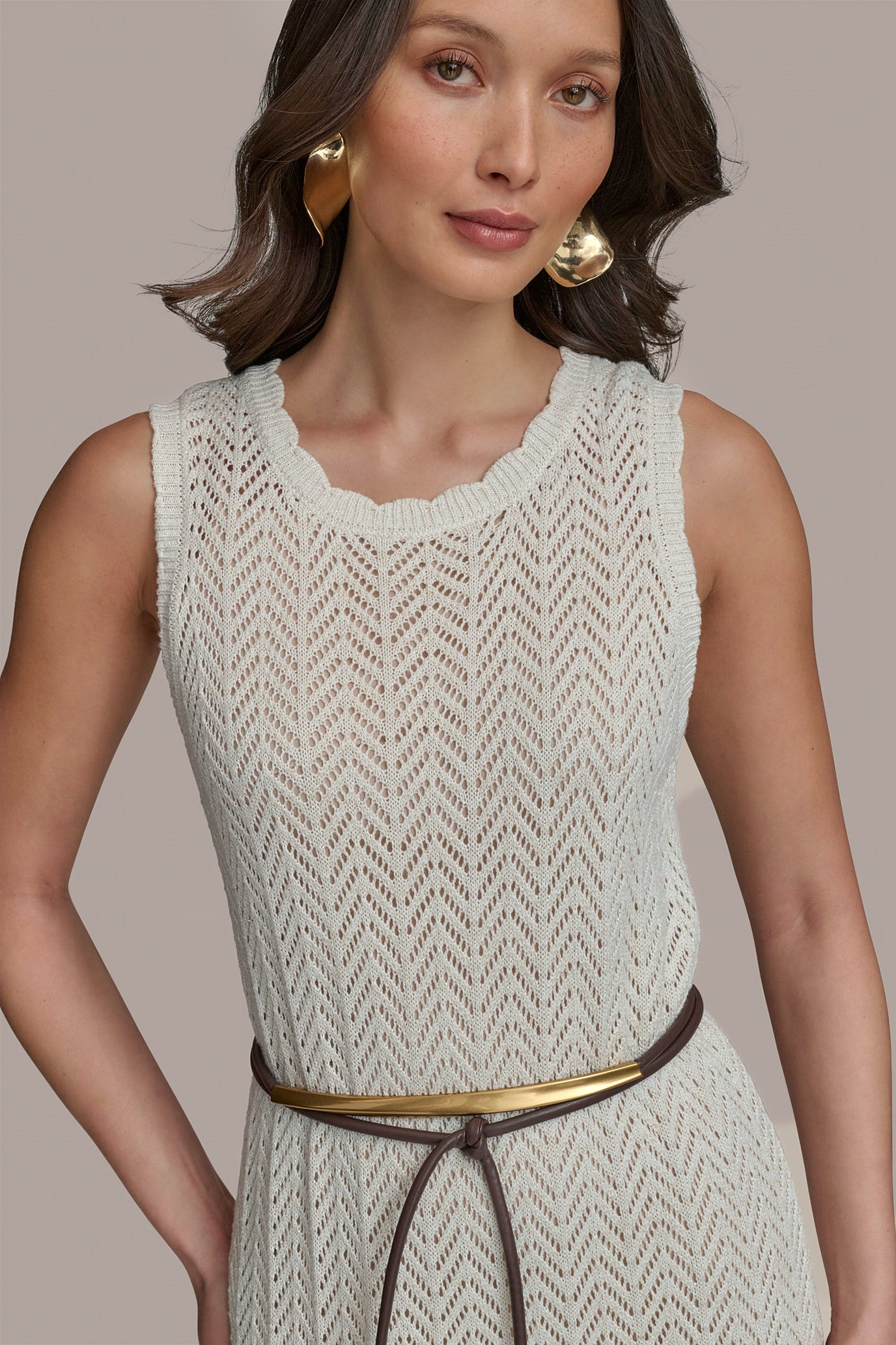 SHIMMERING COTTON CROCHET MIDI DRESS VIEW 8 | SALE SHIMMERING COTTON CROCHET MIDI DRESS VIEW 8 | SALE