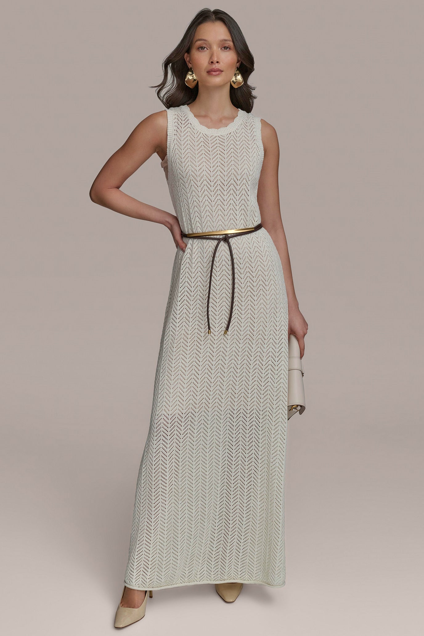 SHIMMERING COTTON CROCHET MIDI DRESS | View 1 | SALE SHIMMERING COTTON CROCHET MIDI DRESS | View 1 | SALE