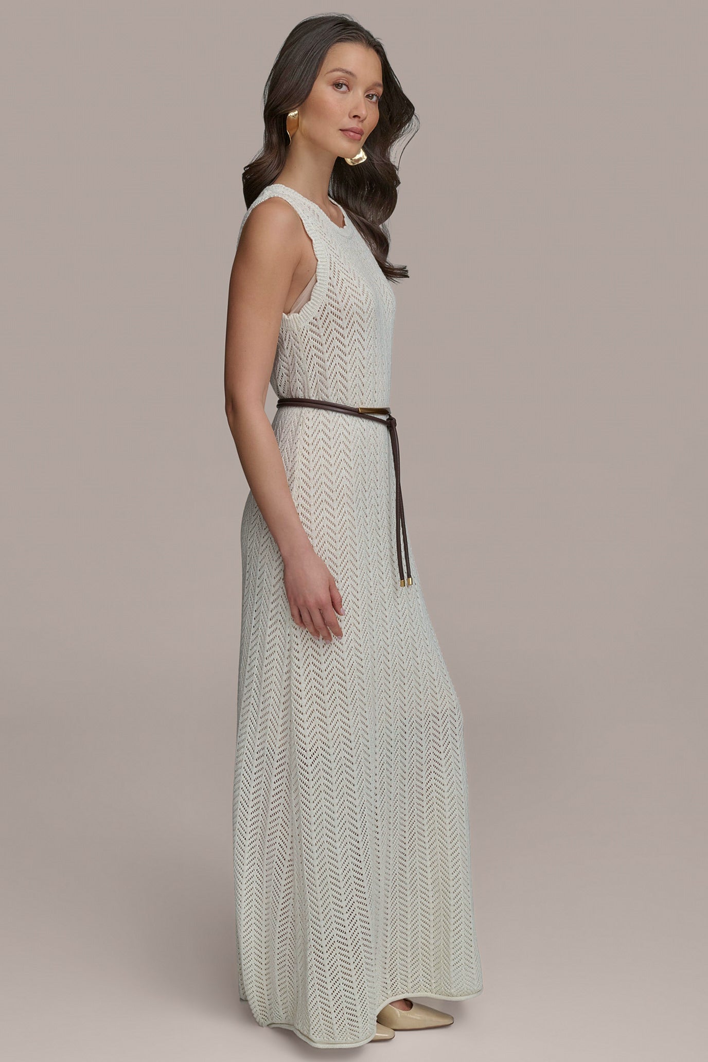 SHIMMERING COTTON CROCHET MIDI DRESS VIEW 4 | SALE SHIMMERING COTTON CROCHET MIDI DRESS VIEW 4 | SALE