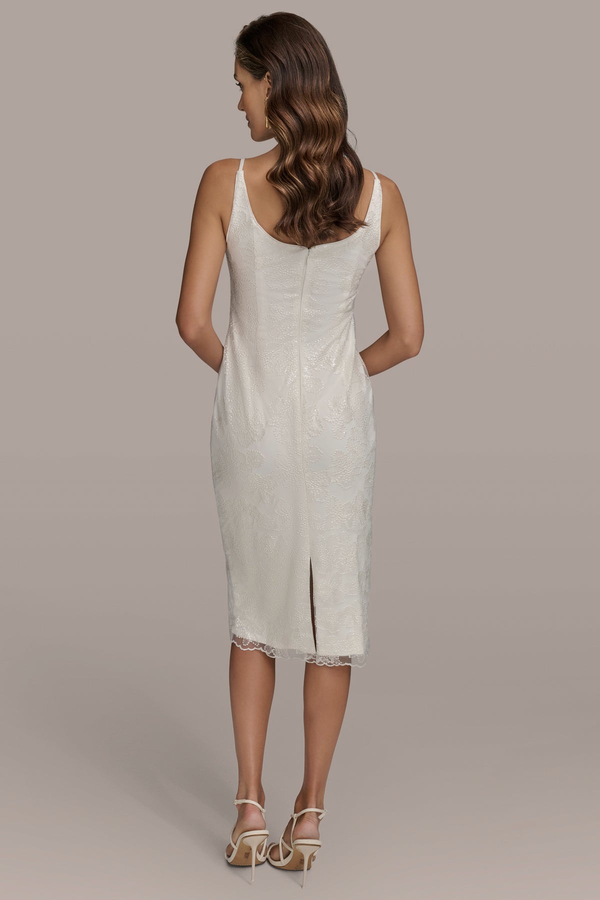 sachin and babi light blue dress DKNY Flutter Sleeve Chiffon Midi Dress main image 1