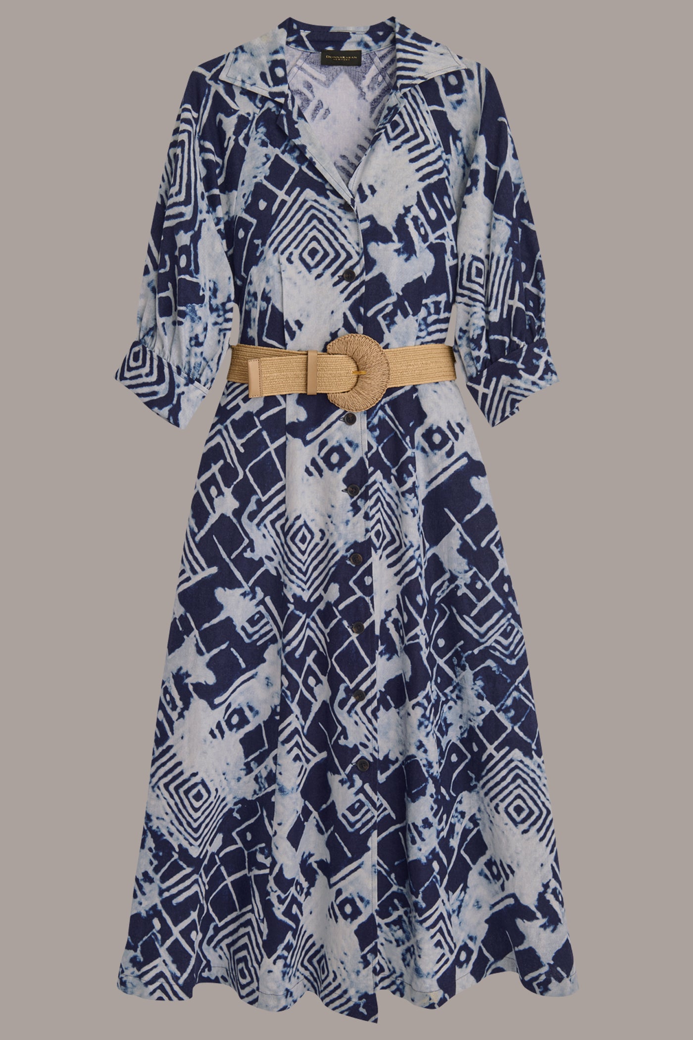 PRINTED LINEN-BLEND MIDI SHIRT DRESS VIEW 9 | Essential Dresses PRINTED LINEN-BLEND MIDI SHIRT DRESS VIEW 9 | Essential Dresses