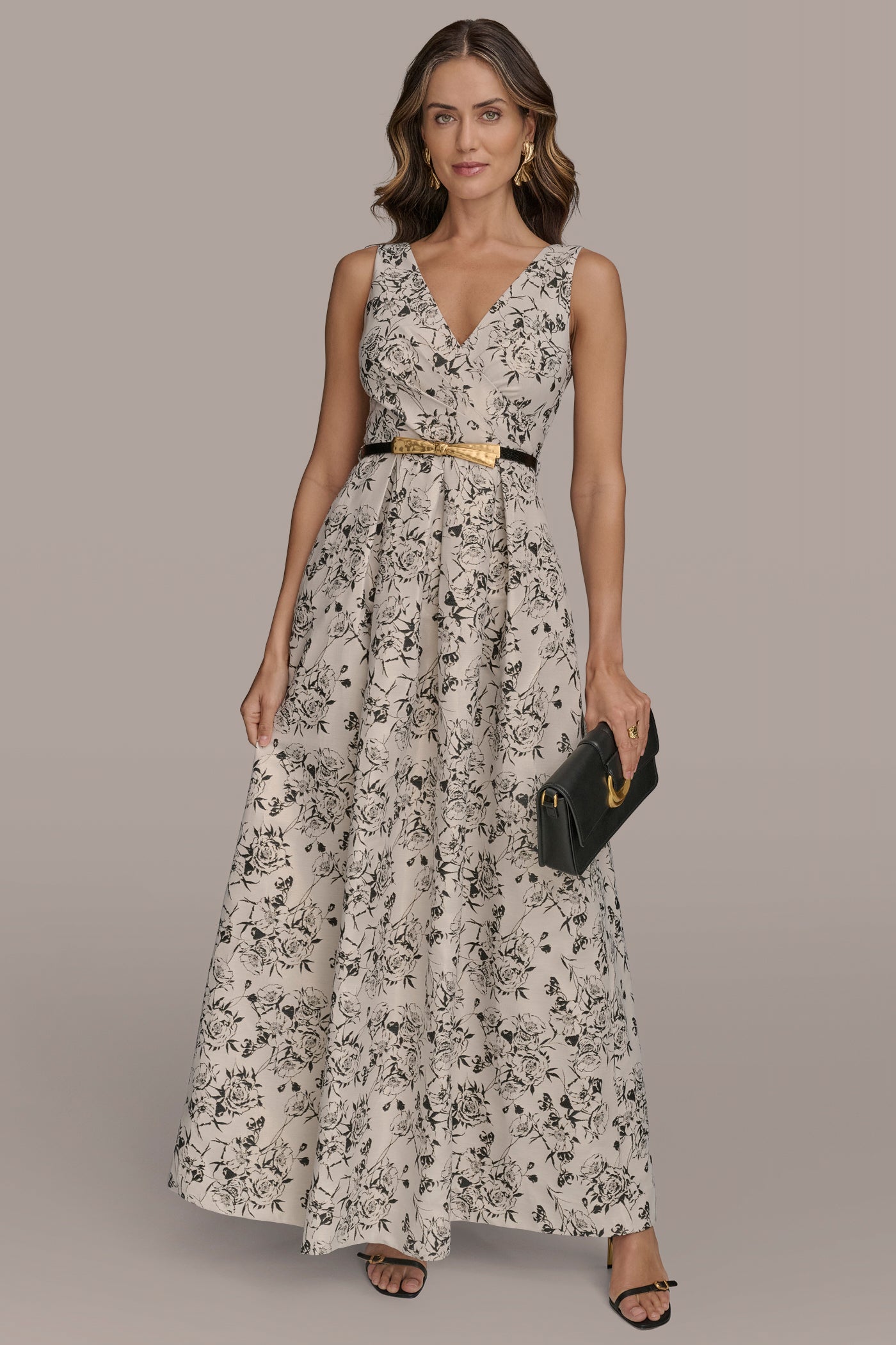 BELTED FLORAL BROCADE BALL GOWN | View 1 | Formal & Black Tie BELTED FLORAL BROCADE BALL GOWN | View 1 | Formal & Black Tie