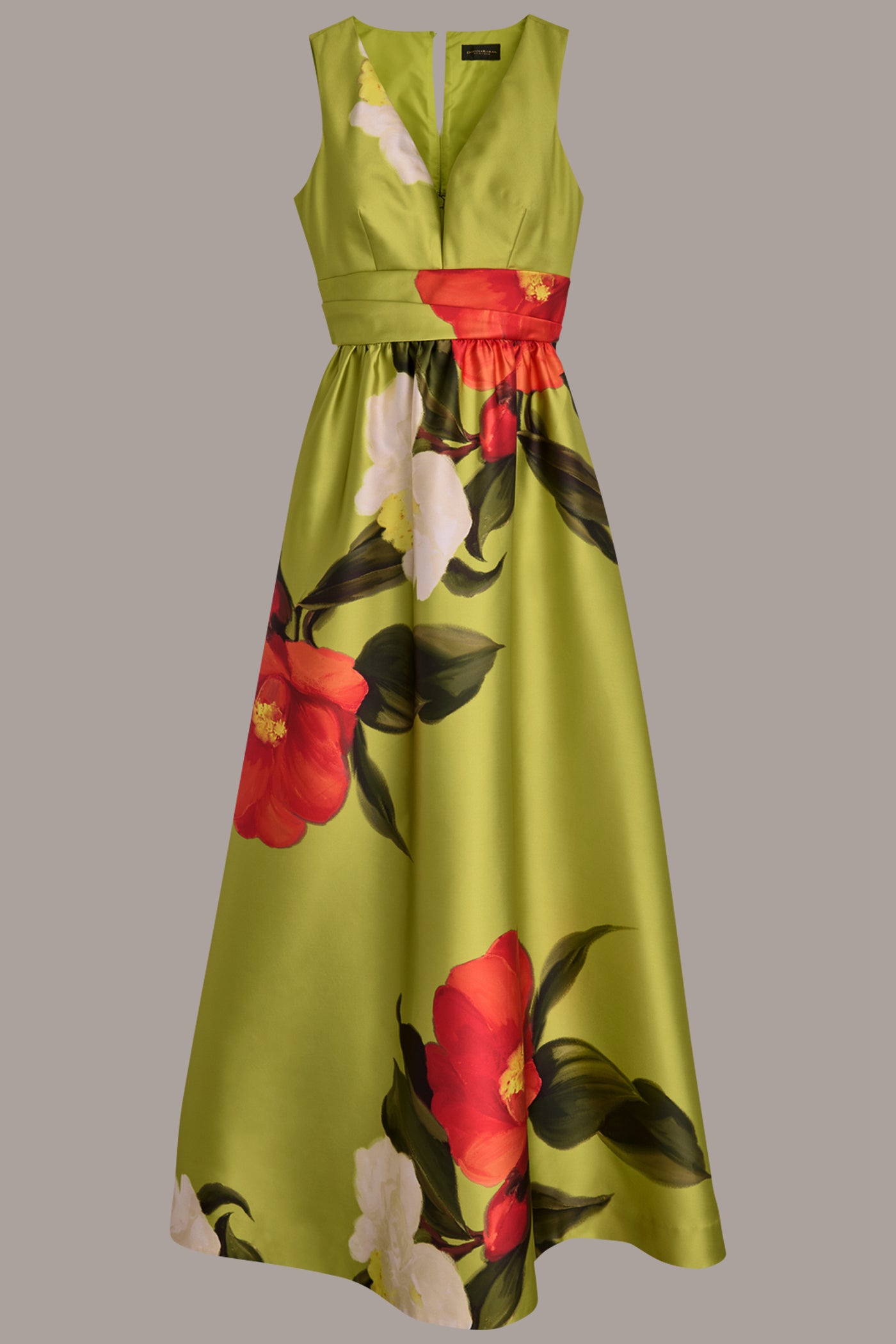 FLORAL MIKADO GOWN VIEW 9 FLORAL MIKADO GOWN VIEW 9