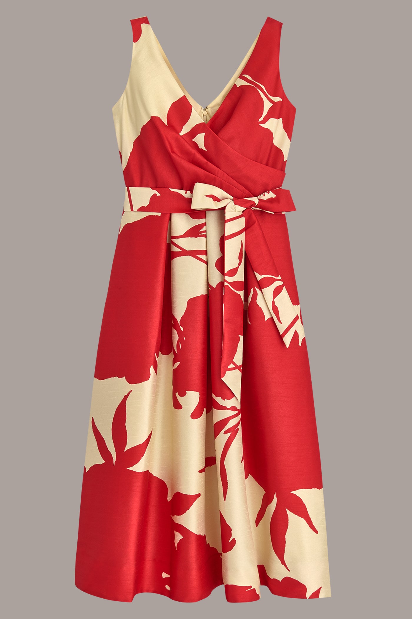 FLORAL WRAP-EFFECT A-LINE MIDI GOWN VIEW 7 | Cocktail & Party FLORAL WRAP-EFFECT A-LINE MIDI GOWN VIEW 7 | Cocktail & Party