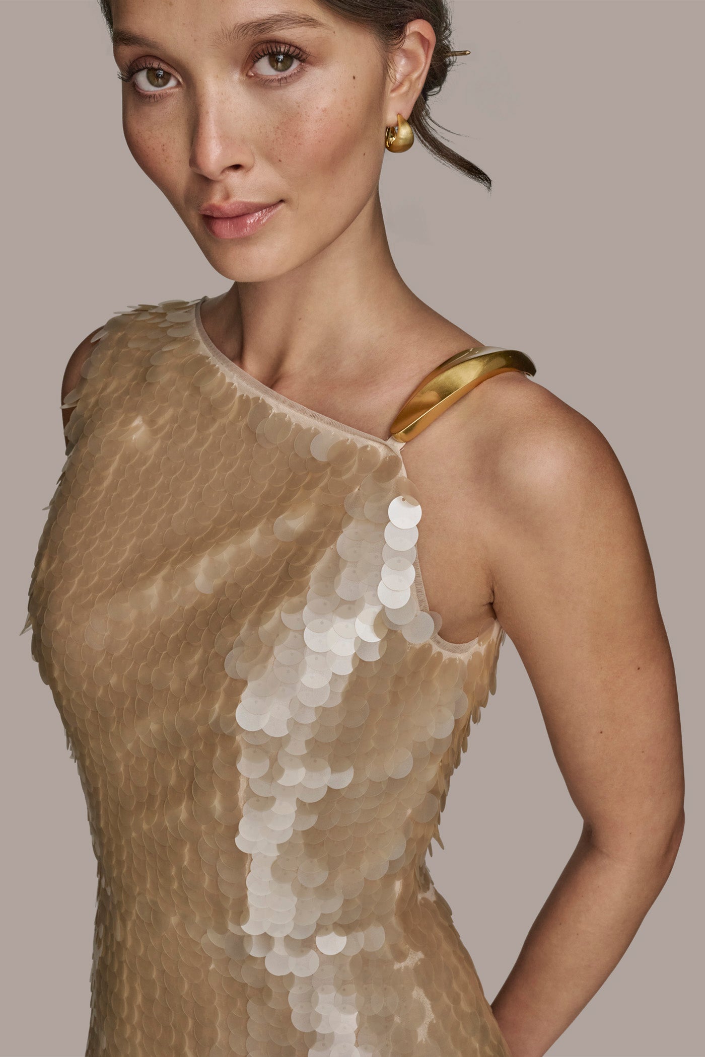 ASYMMETRIC SEQUIN GOWN VIEW 7 ASYMMETRIC SEQUIN GOWN VIEW 7