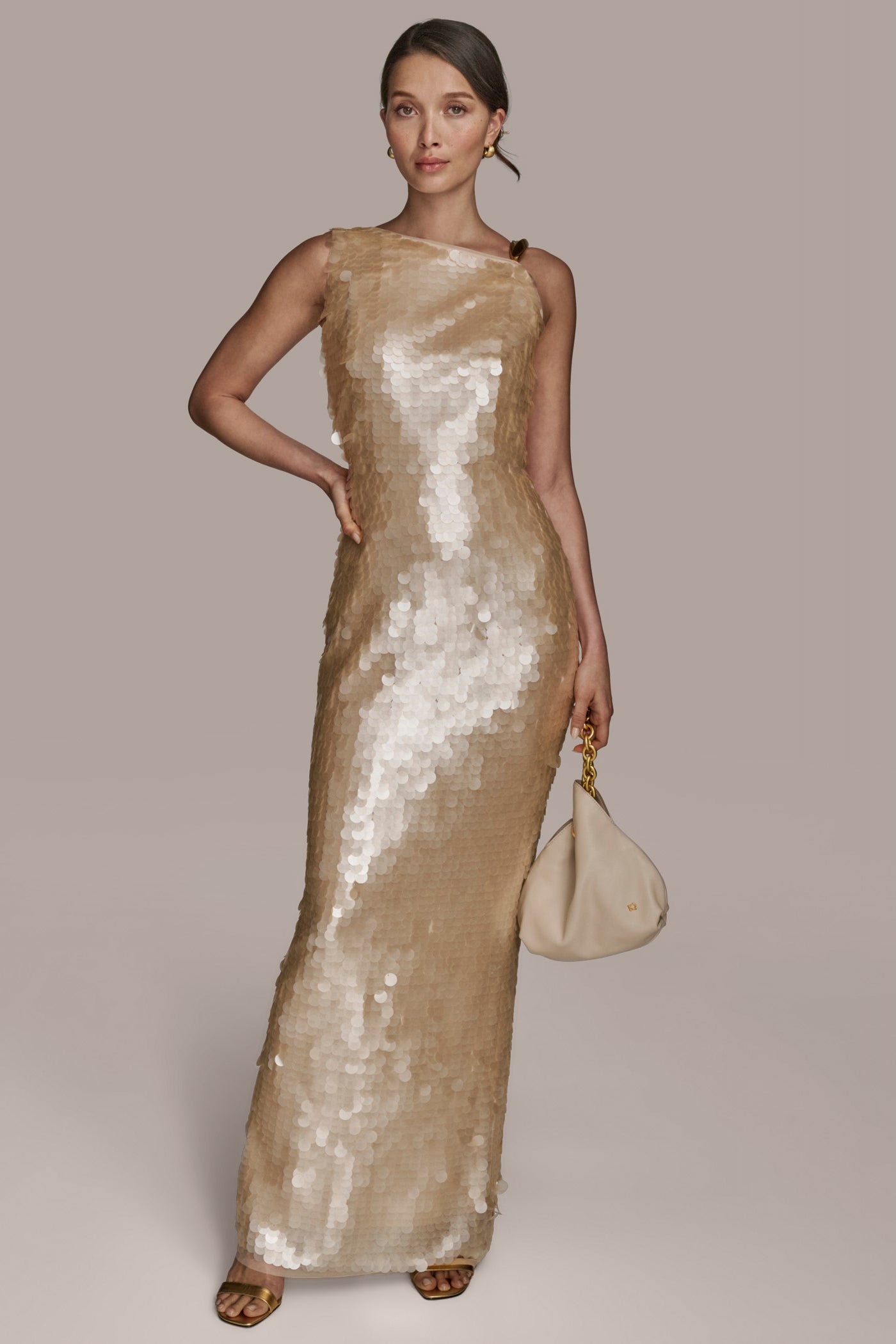 ASYMMETRIC SEQUIN GOWN VIEW 4 ASYMMETRIC SEQUIN GOWN VIEW 4