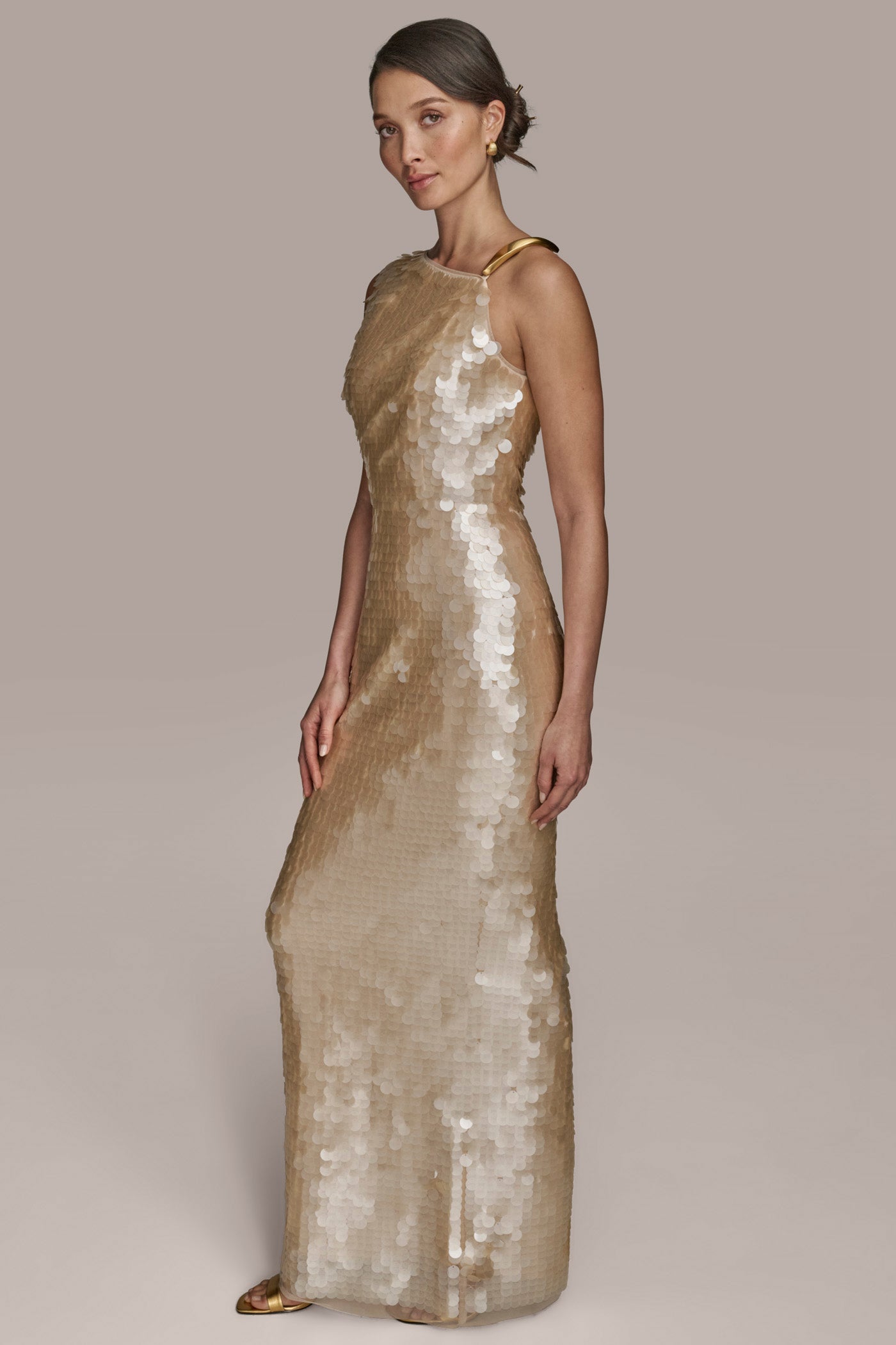 ASYMMETRIC SEQUIN GOWN VIEW 3 ASYMMETRIC SEQUIN GOWN VIEW 3