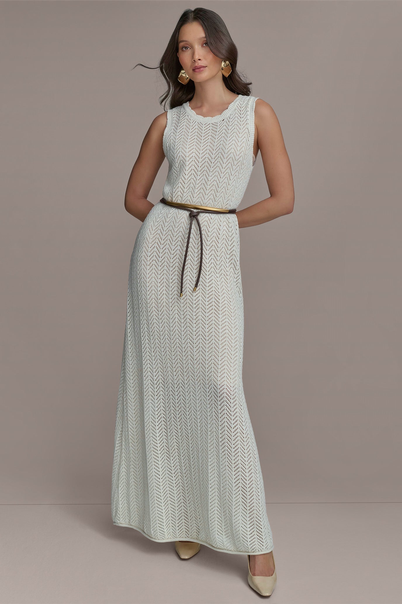 SHIMMERING COTTON CROCHET MIDI DRESS VIEW 5 | SALE SHIMMERING COTTON CROCHET MIDI DRESS VIEW 5 | SALE