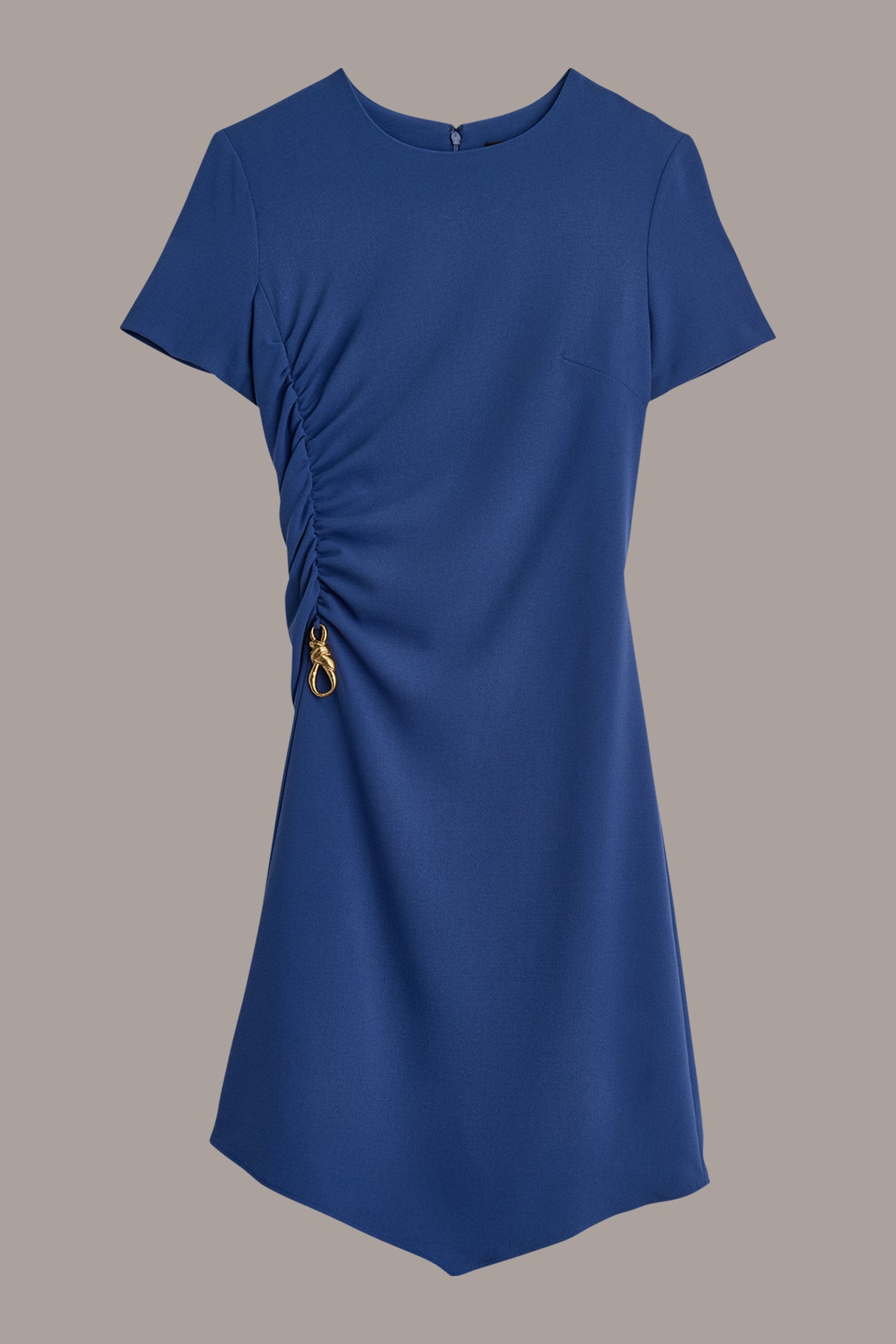 ASYMMETRIC GATHERED A-LINE DRESS VIEW 8 ASYMMETRIC GATHERED A-LINE DRESS VIEW 8