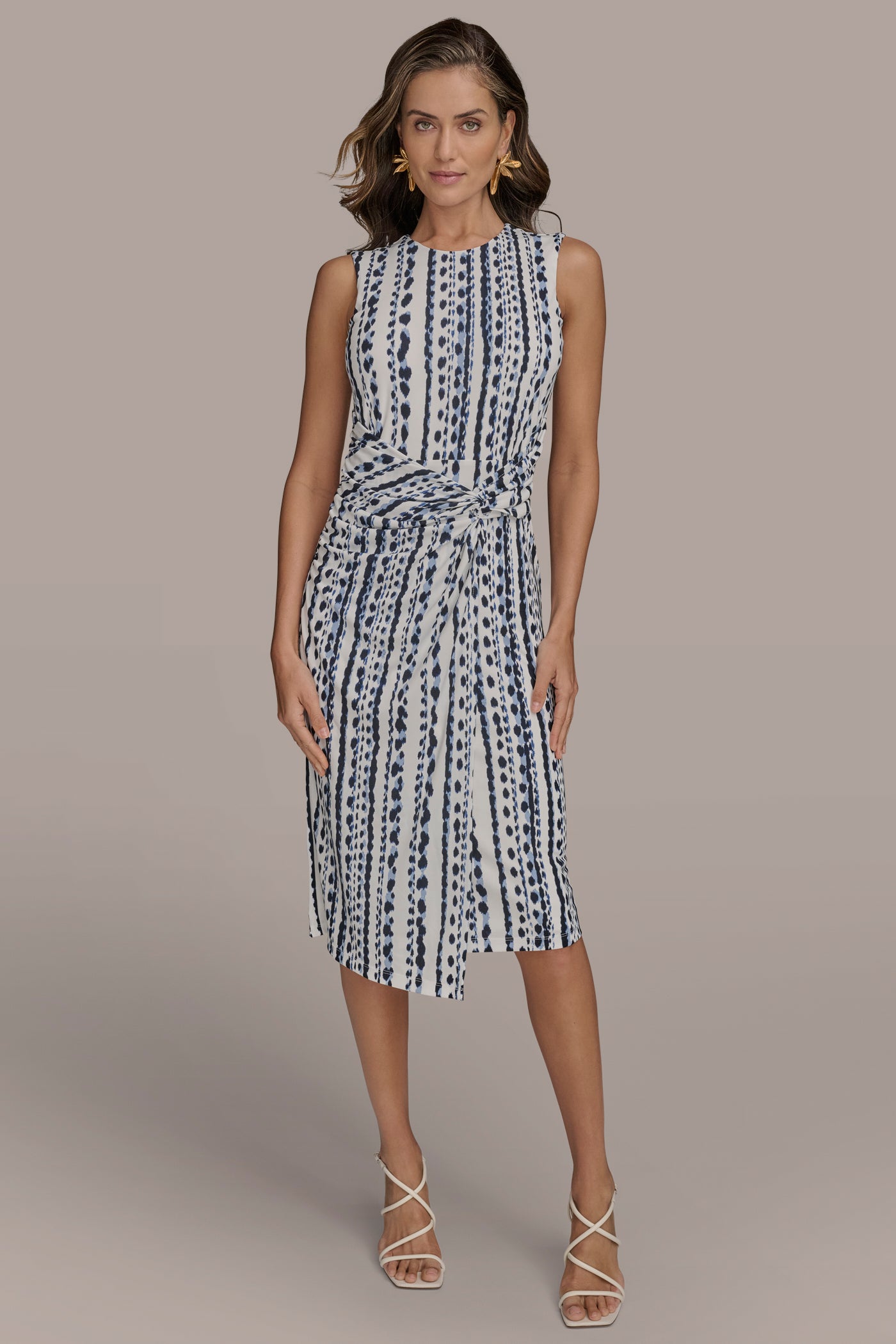 ABSTRACT PRINT GATHERED SHEATH DRESS | View 1 | Dresses & Jumpsuits ABSTRACT PRINT GATHERED SHEATH DRESS | View 1 | Dresses & Jumpsuits