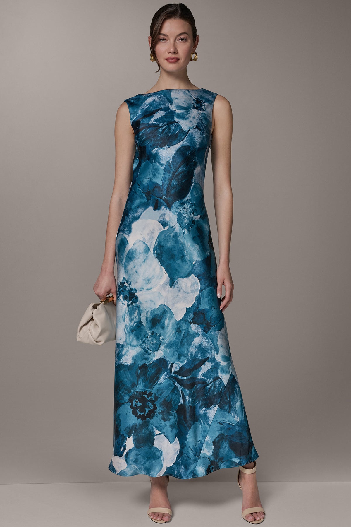 Donna Karan Women's Sleeveless Trumpet Gown in Nightfall Multi