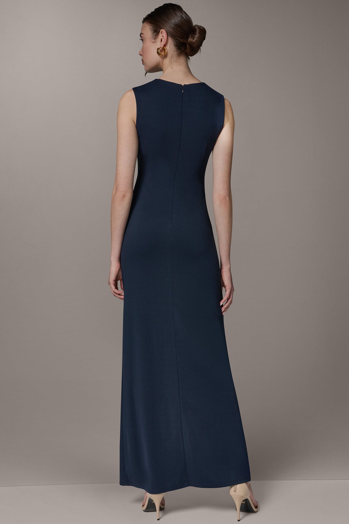 donna karan 1999 blue dress Women's Maxi Sleeveless Hardware Detail - Nightfall Everly | Black Hand-Embellished 071126MD-60% This lovely Donna Karan Color:baby blue