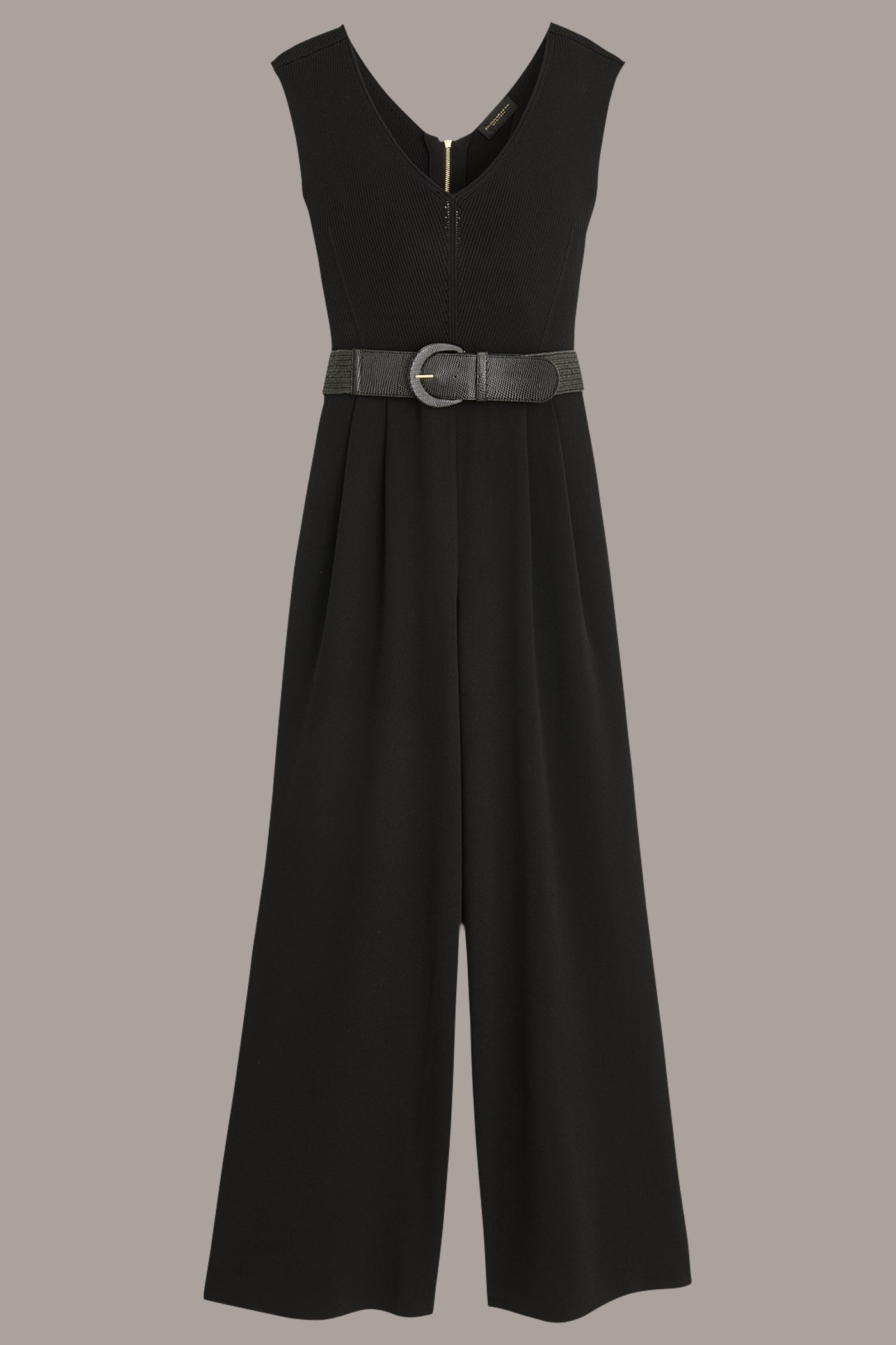 V-NECK WIDE-LEG JUMPSUIT VIEW 8 | Black Dresses V-NECK WIDE-LEG JUMPSUIT VIEW 8 | Black Dresses