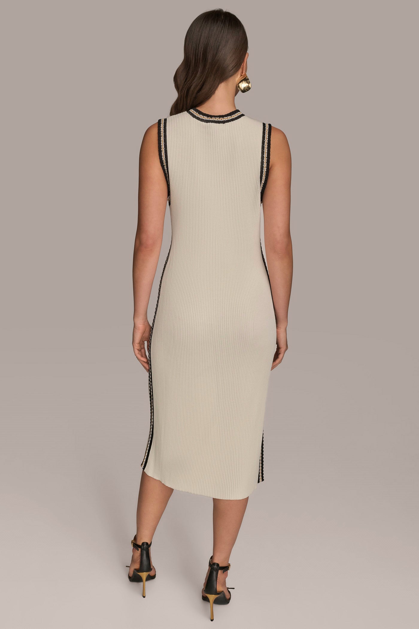 PIPED SHEATH DRESS WITH CARDIGAN VIEW 3 | Essential Dresses PIPED SHEATH DRESS WITH CARDIGAN VIEW 3 | Essential Dresses