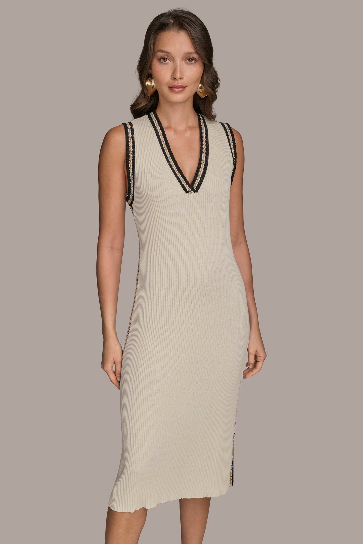 PIPED SHEATH DRESS WITH CARDIGAN VIEW 5 | Essential Dresses PIPED SHEATH DRESS WITH CARDIGAN VIEW 5 | Essential Dresses