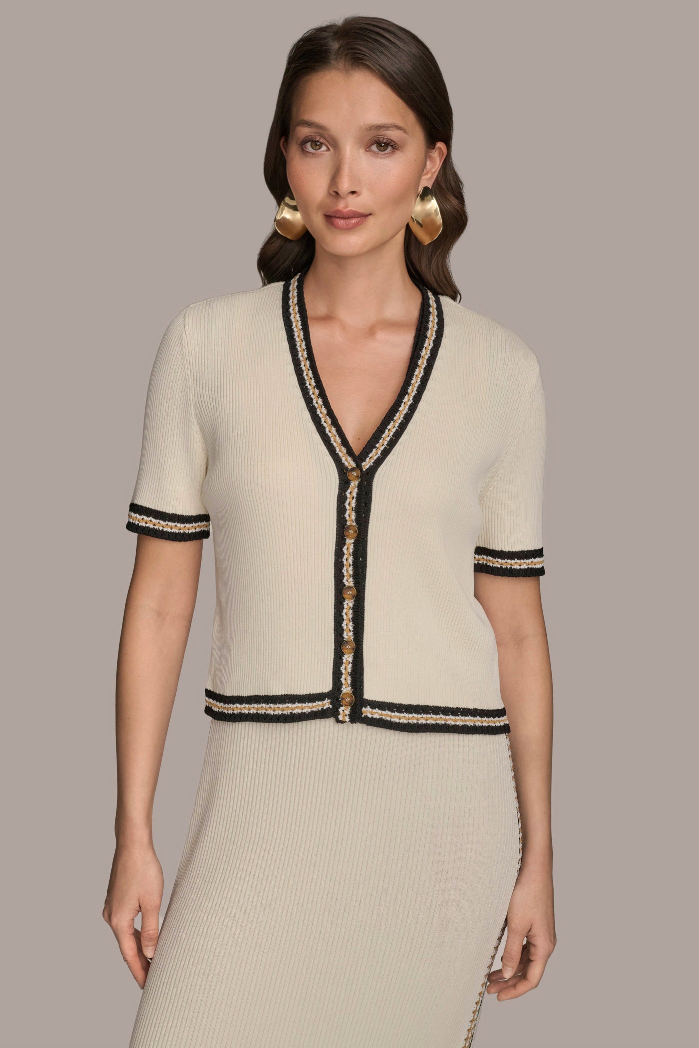 PIPED SHEATH DRESS WITH CARDIGAN VIEW 8 | Essential Dresses PIPED SHEATH DRESS WITH CARDIGAN VIEW 8 | Essential Dresses