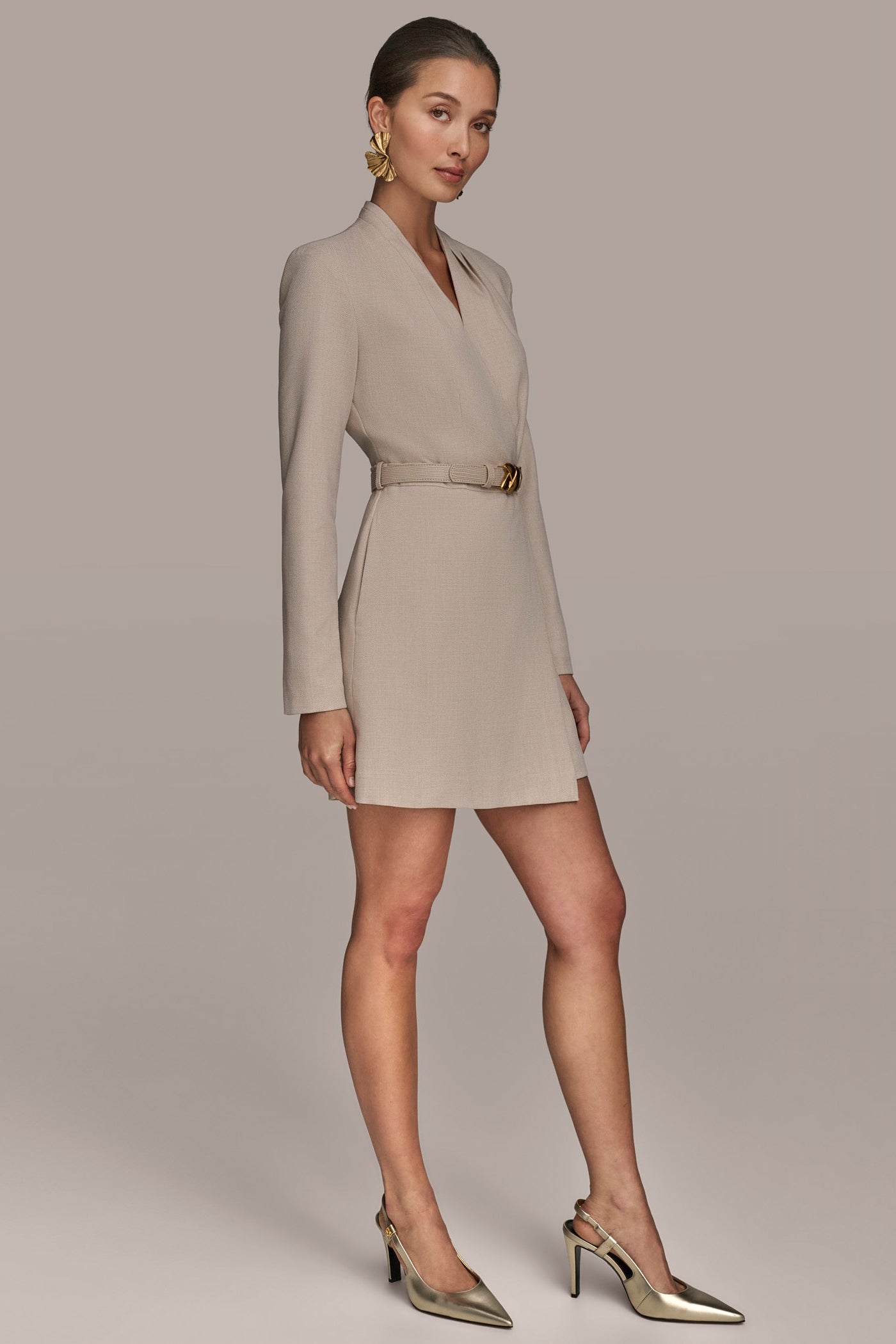 BELTED BLAZER SKORT ROMPER VIEW 3 | Cocktail & Party BELTED BLAZER SKORT ROMPER VIEW 3 | Cocktail & Party