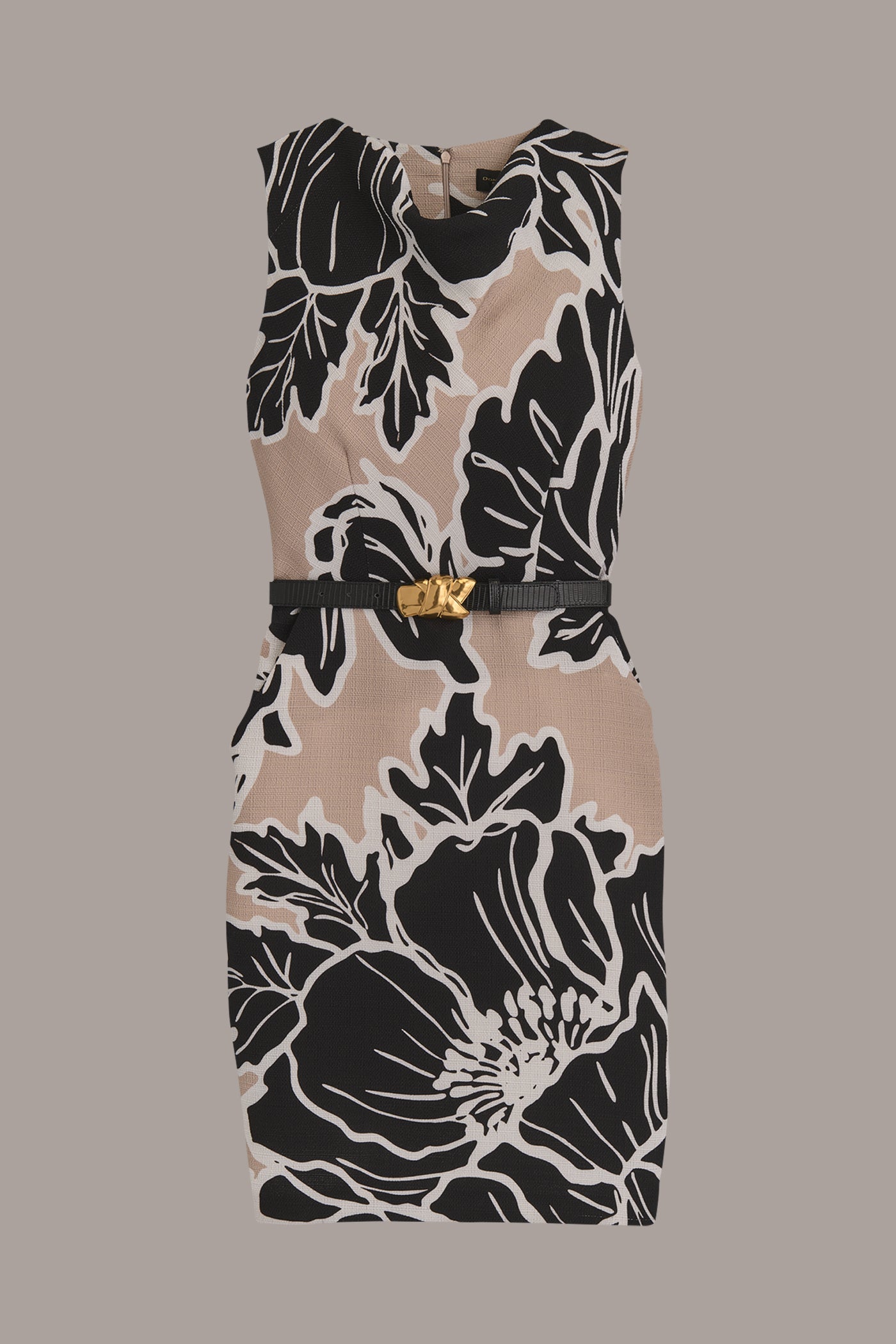 BELTED FLORAL MINI SHEATH DRESS VIEW 7 BELTED FLORAL MINI SHEATH DRESS VIEW 7