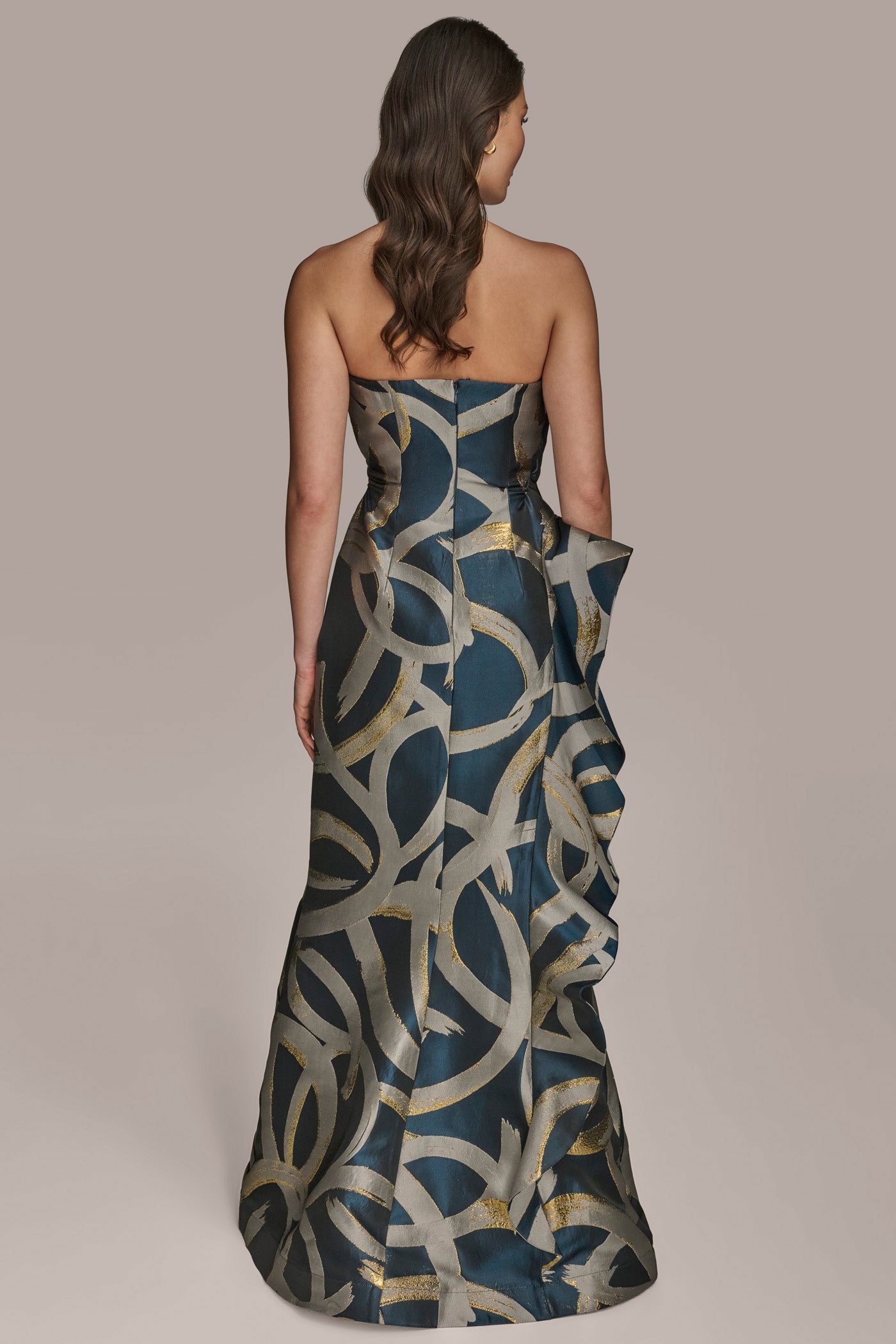 STRAPLESS RUFFLED GOWN | View 2 | Formal & Black Tie STRAPLESS RUFFLED GOWN | View 2 | Formal & Black Tie