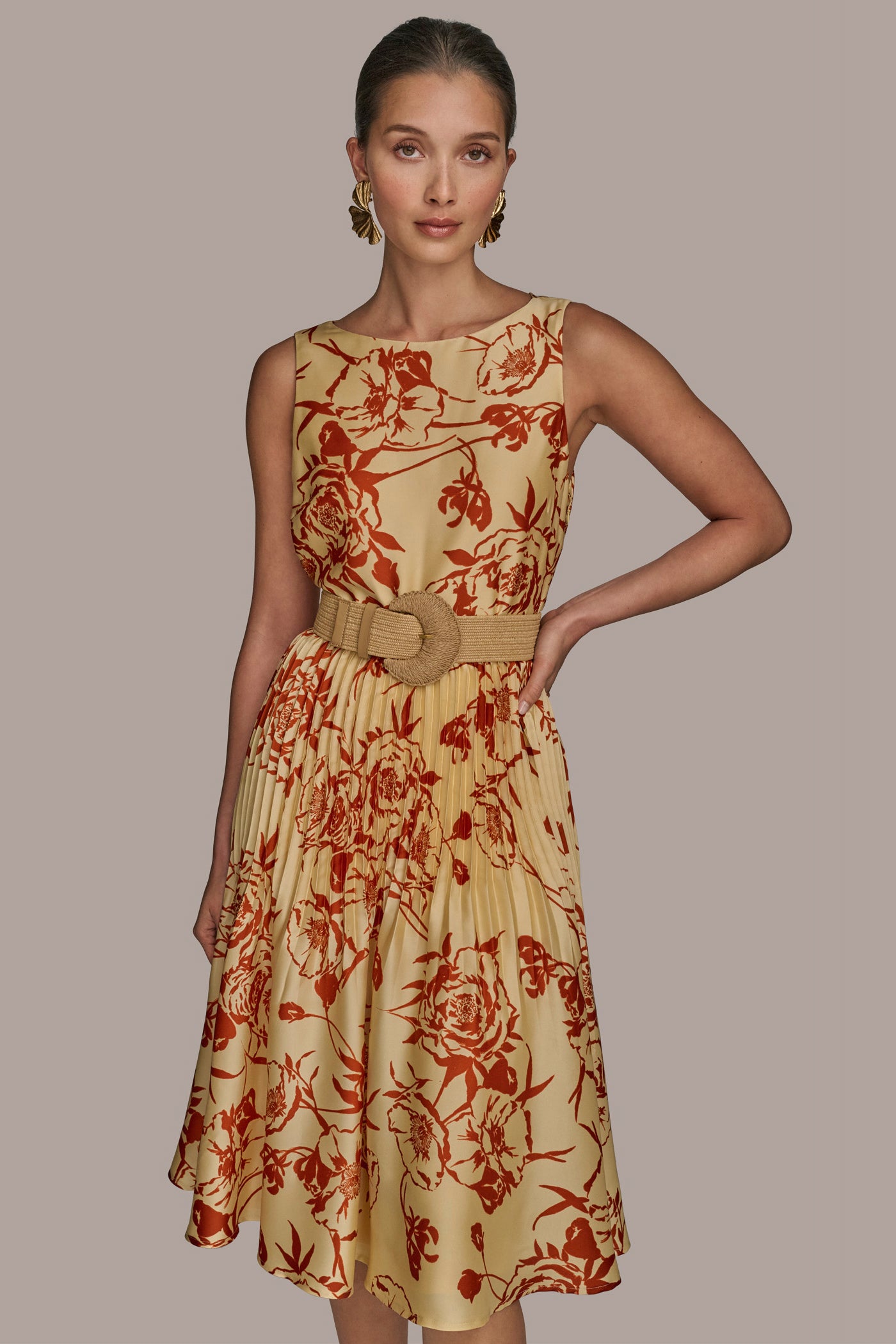 BELTED FLORAL DRESS VIEW 4 | Essential Dresses BELTED FLORAL DRESS VIEW 4 | Essential Dresses