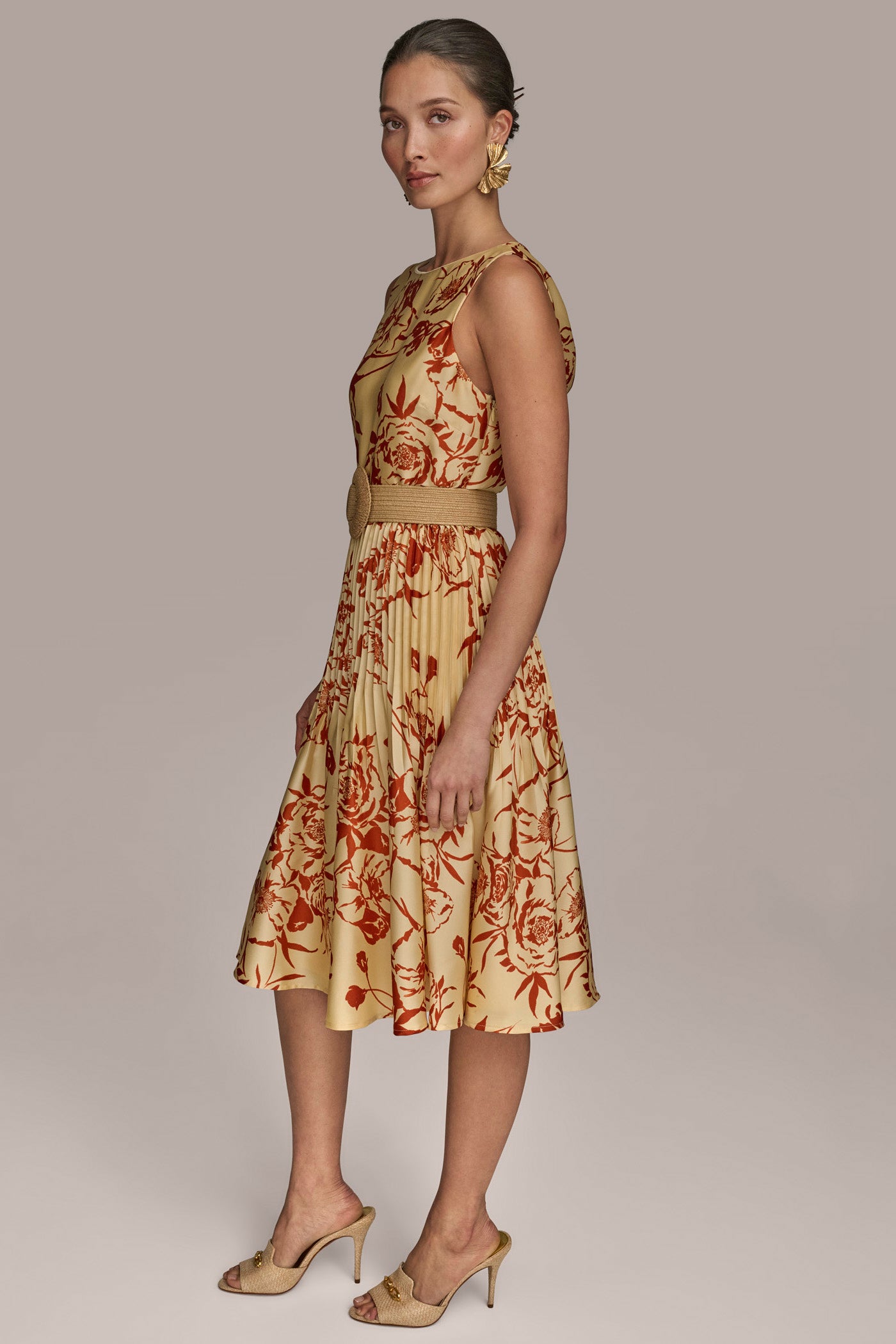 BELTED FLORAL DRESS VIEW 3 | Essential Dresses BELTED FLORAL DRESS VIEW 3 | Essential Dresses