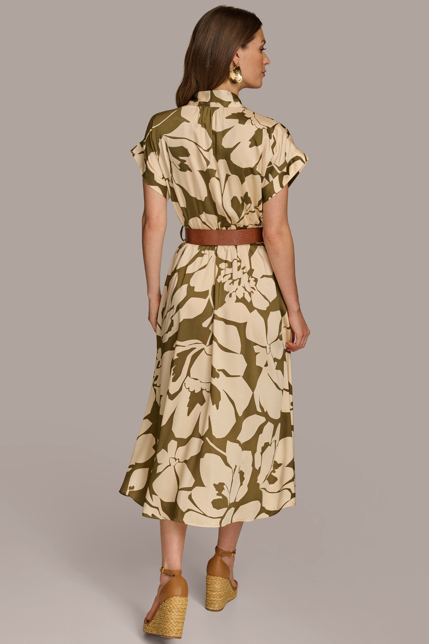 FIT AND FLARE MIDI DRESS WITH BELT | View 2 | Last Chance FIT AND FLARE MIDI DRESS WITH BELT | View 2 | Last Chance