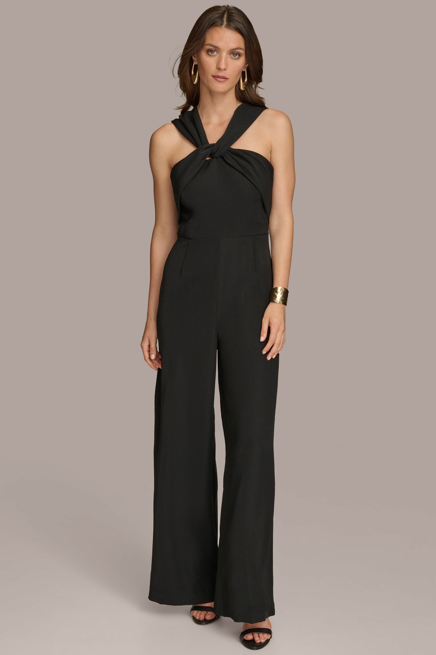 CRISS CROSS HALTER NECK JUMPSUIT | View 1 | Last Chance CRISS CROSS HALTER NECK JUMPSUIT | View 1 | Last Chance