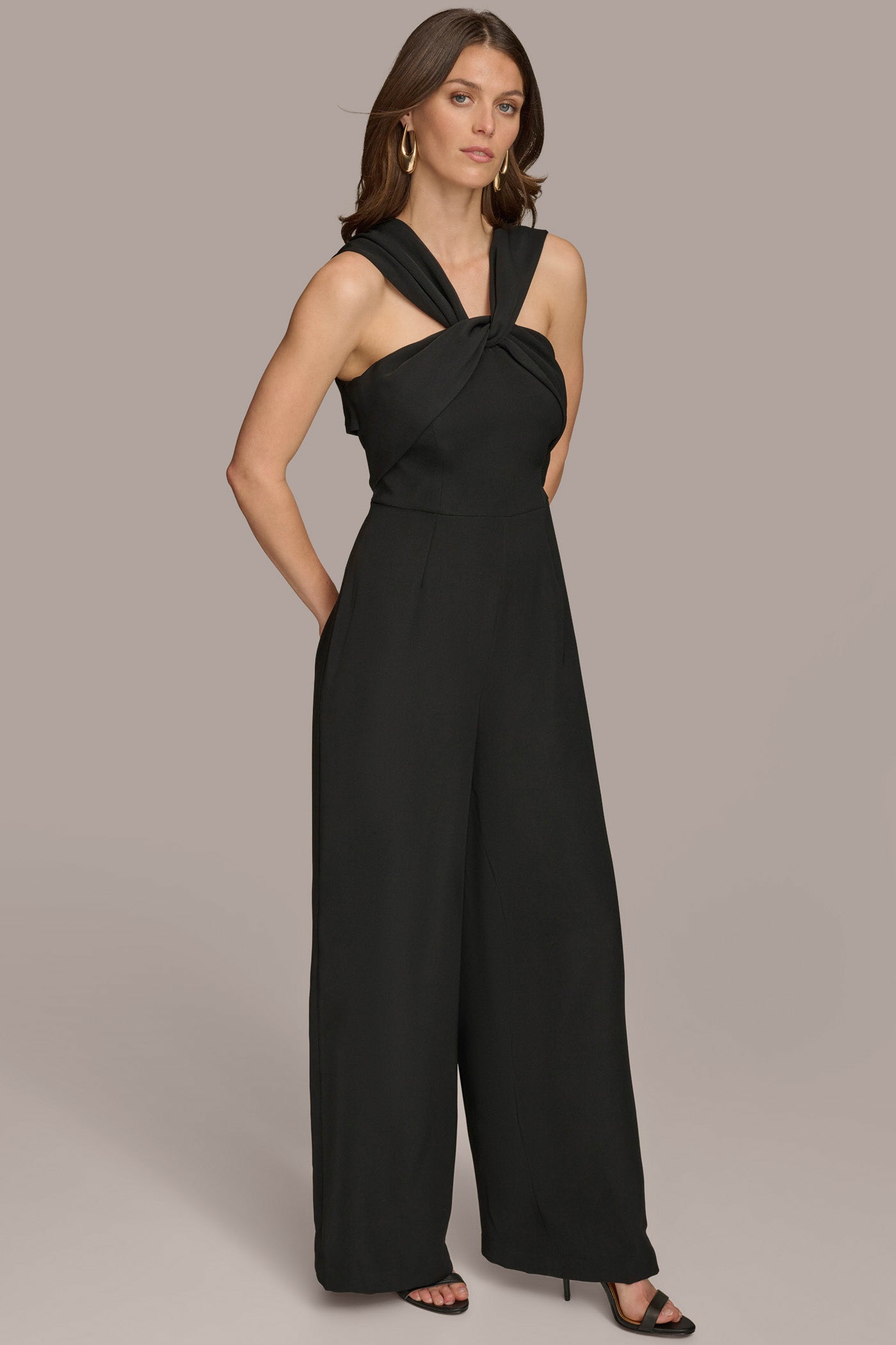 CRISS CROSS HALTER NECK JUMPSUIT VIEW 4 | Last Chance CRISS CROSS HALTER NECK JUMPSUIT VIEW 4 | Last Chance