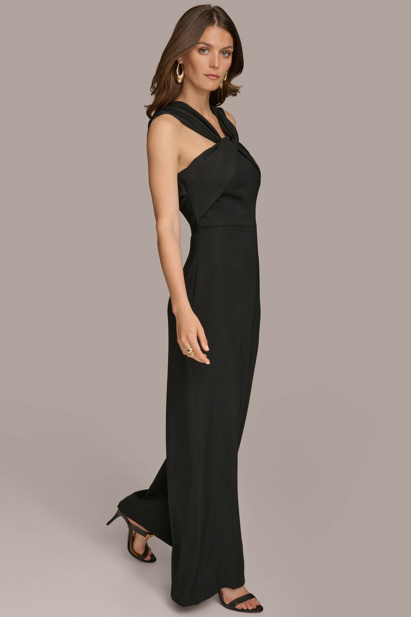 CRISS CROSS HALTER NECK JUMPSUIT VIEW 3 | Last Chance CRISS CROSS HALTER NECK JUMPSUIT VIEW 3 | Last Chance