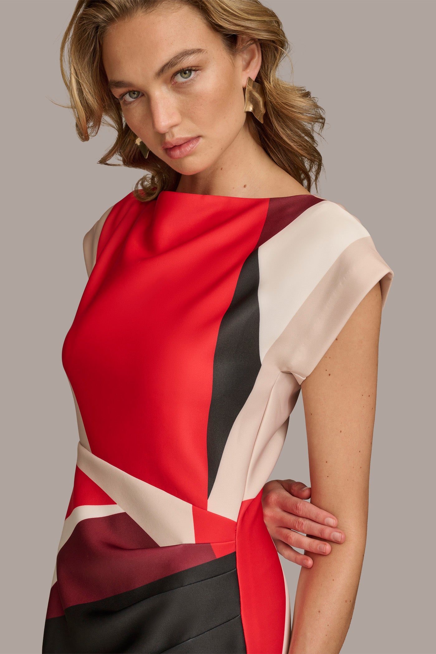 GEOMETRIC COLORBLOCK DRESS VIEW 7 GEOMETRIC COLORBLOCK DRESS VIEW 7