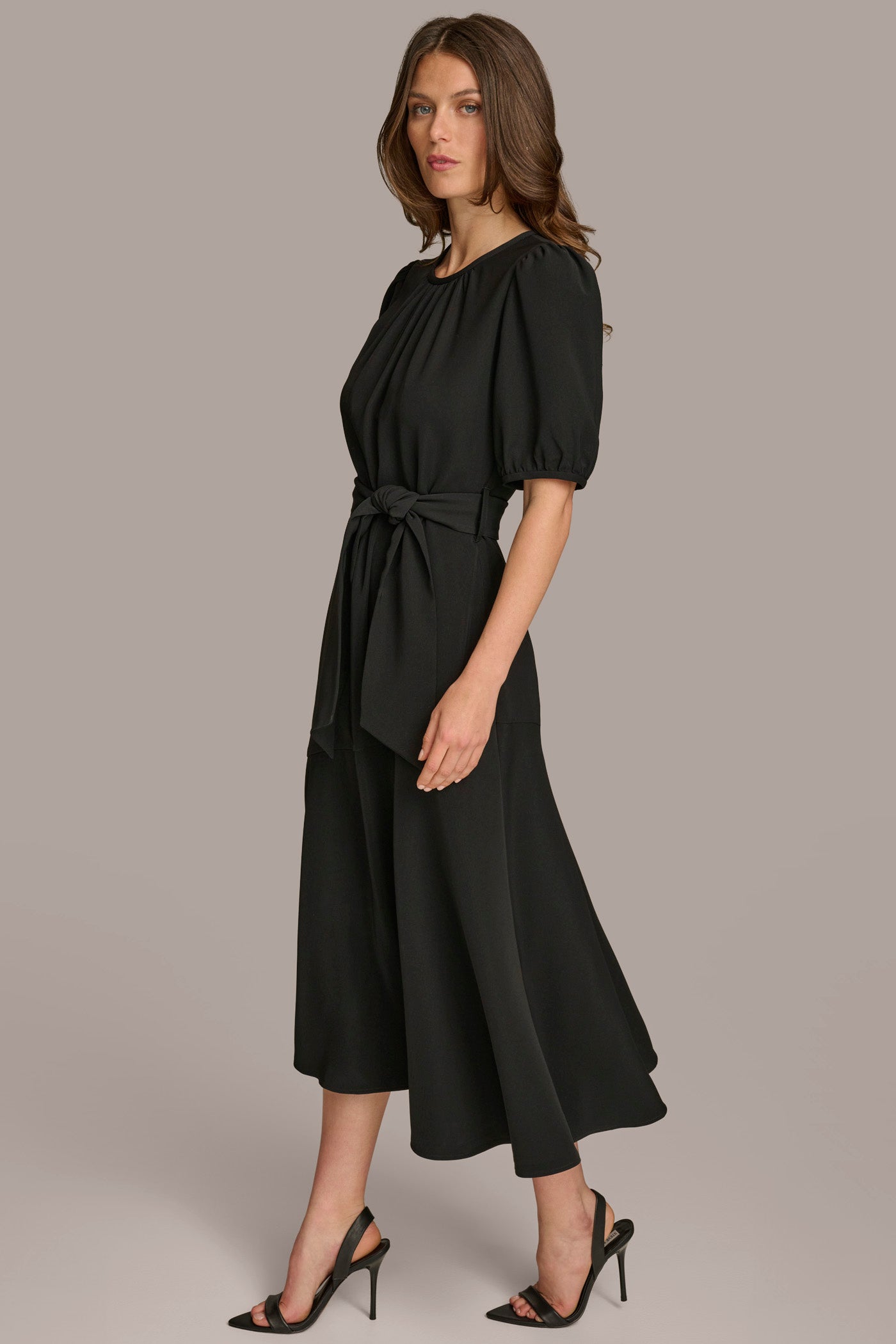 BELTED MIDI DRESS VIEW 3 | Summer Collection BELTED MIDI DRESS VIEW 3 | Summer Collection