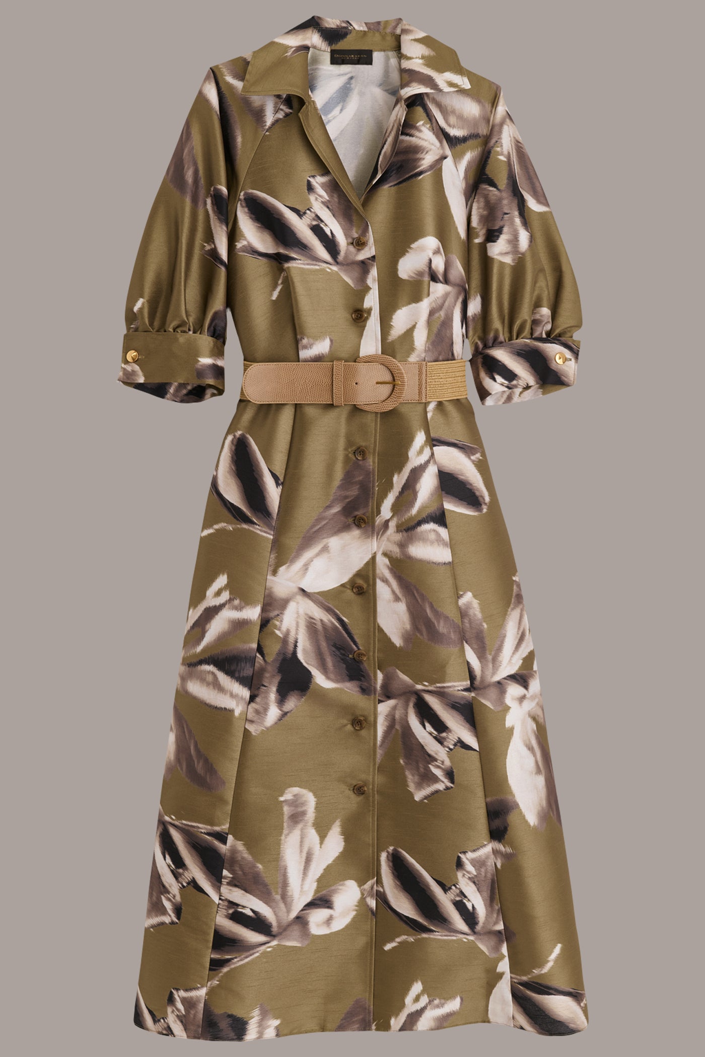 BELTED MIDI SHIRT DRESS VIEW 7 BELTED MIDI SHIRT DRESS VIEW 7