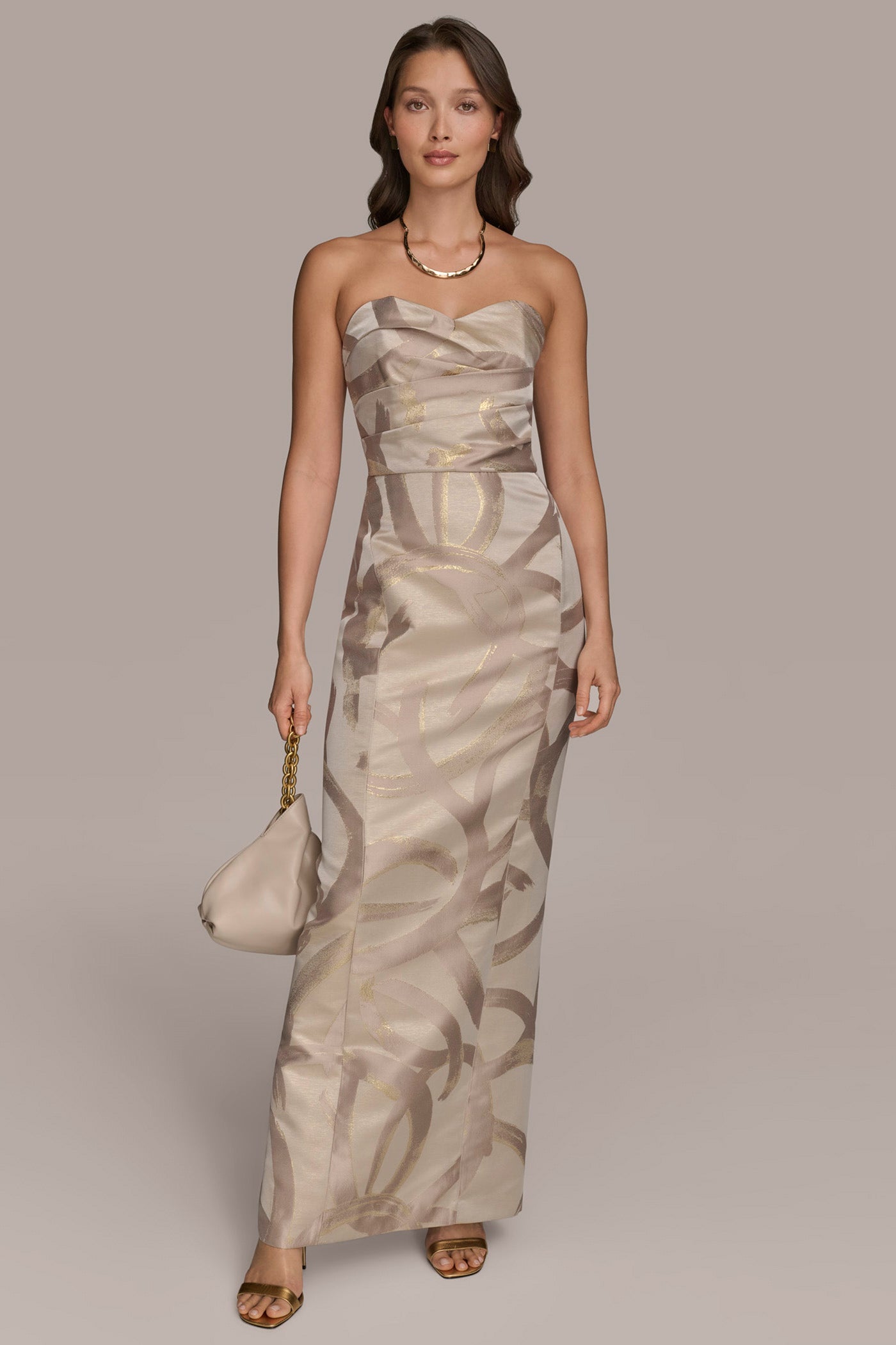 STRAPLESS GATHERED GOWN VIEW 4 | Formal & Black Tie STRAPLESS GATHERED GOWN VIEW 4 | Formal & Black Tie