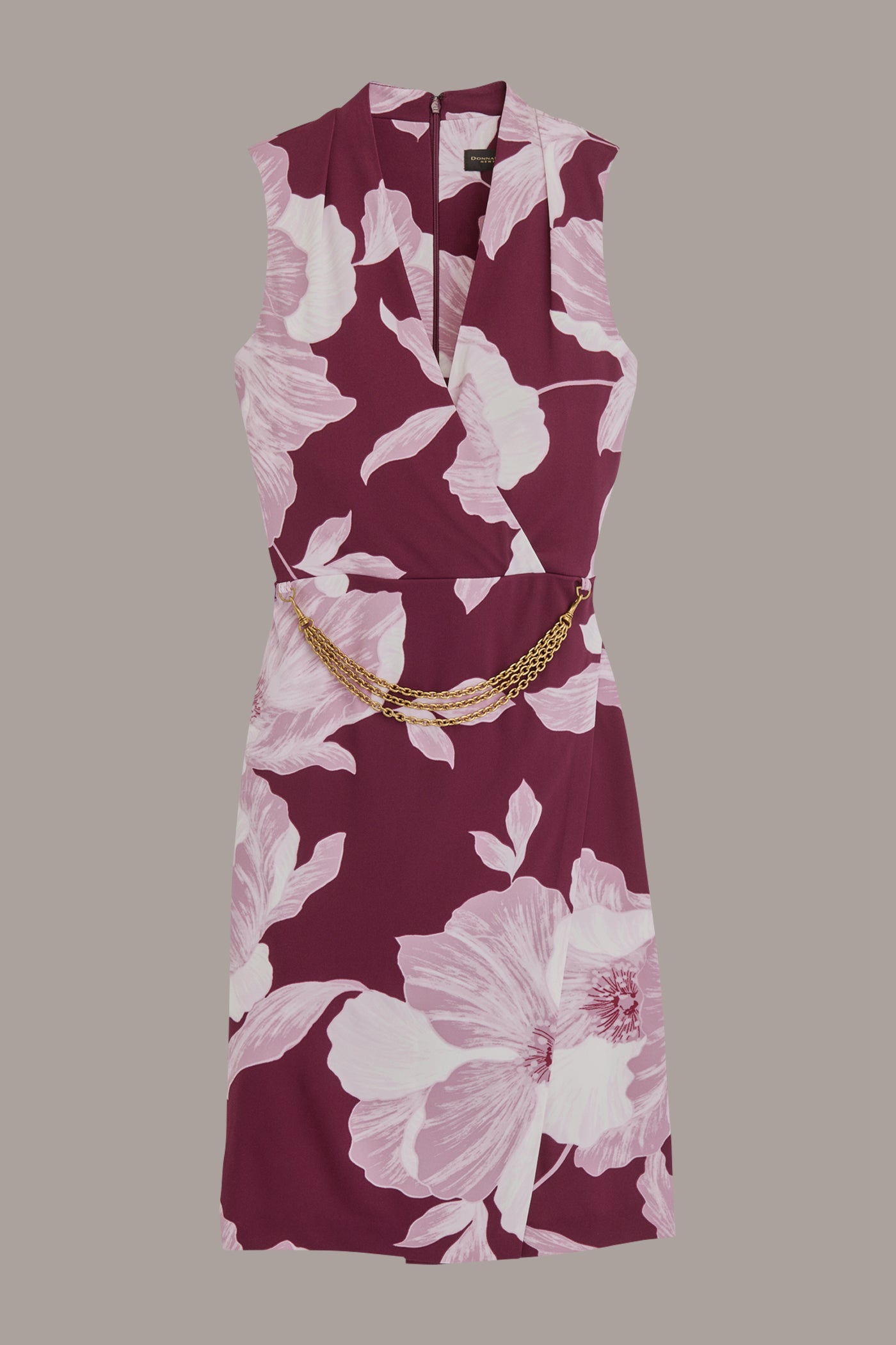 WRAP-EFFECT CHAIN-BELTED SHEATH DRESS VIEW 7 | Cocktail & Party WRAP-EFFECT CHAIN-BELTED SHEATH DRESS VIEW 7 | Cocktail & Party
