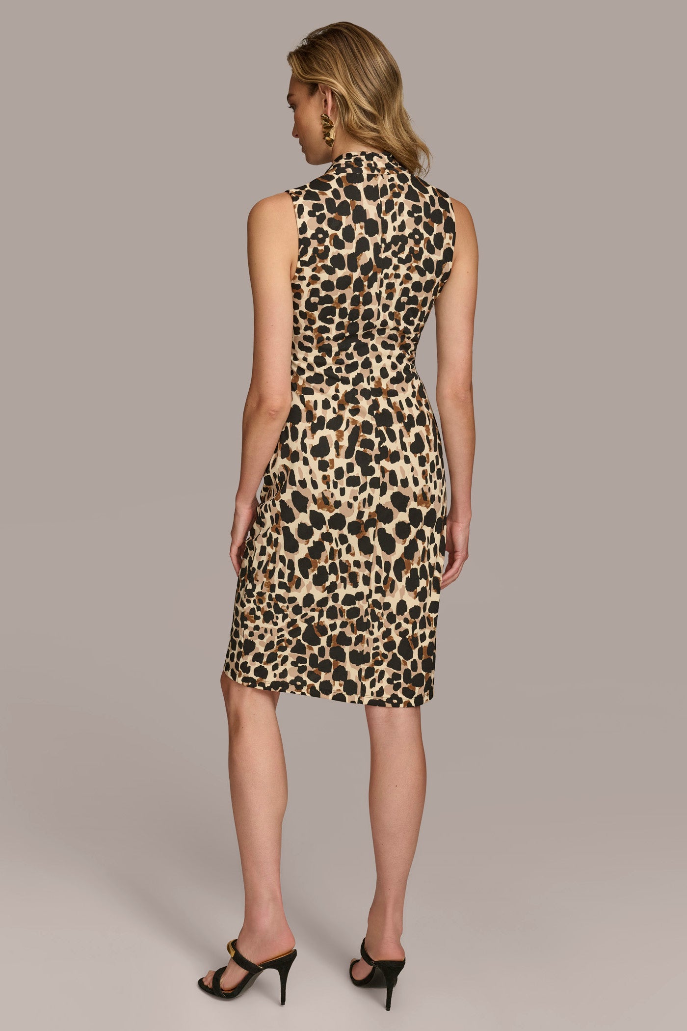 V-NECK LEOPARD MIDI DRESS | View 2 | Plus Size Dresses V-NECK LEOPARD MIDI DRESS | View 2 | Plus Size Dresses