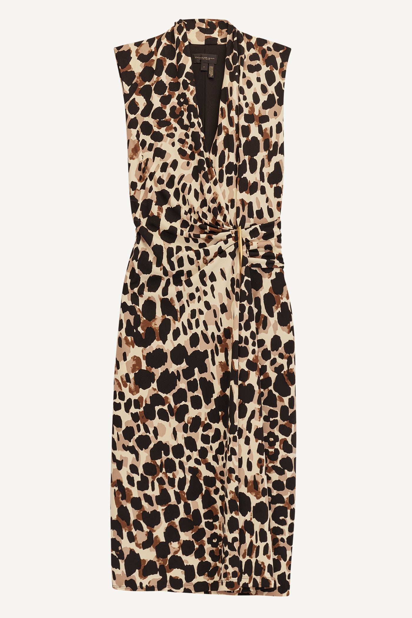 V-NECK LEOPARD MIDI DRESS VIEW 12 V-NECK LEOPARD MIDI DRESS VIEW 12
