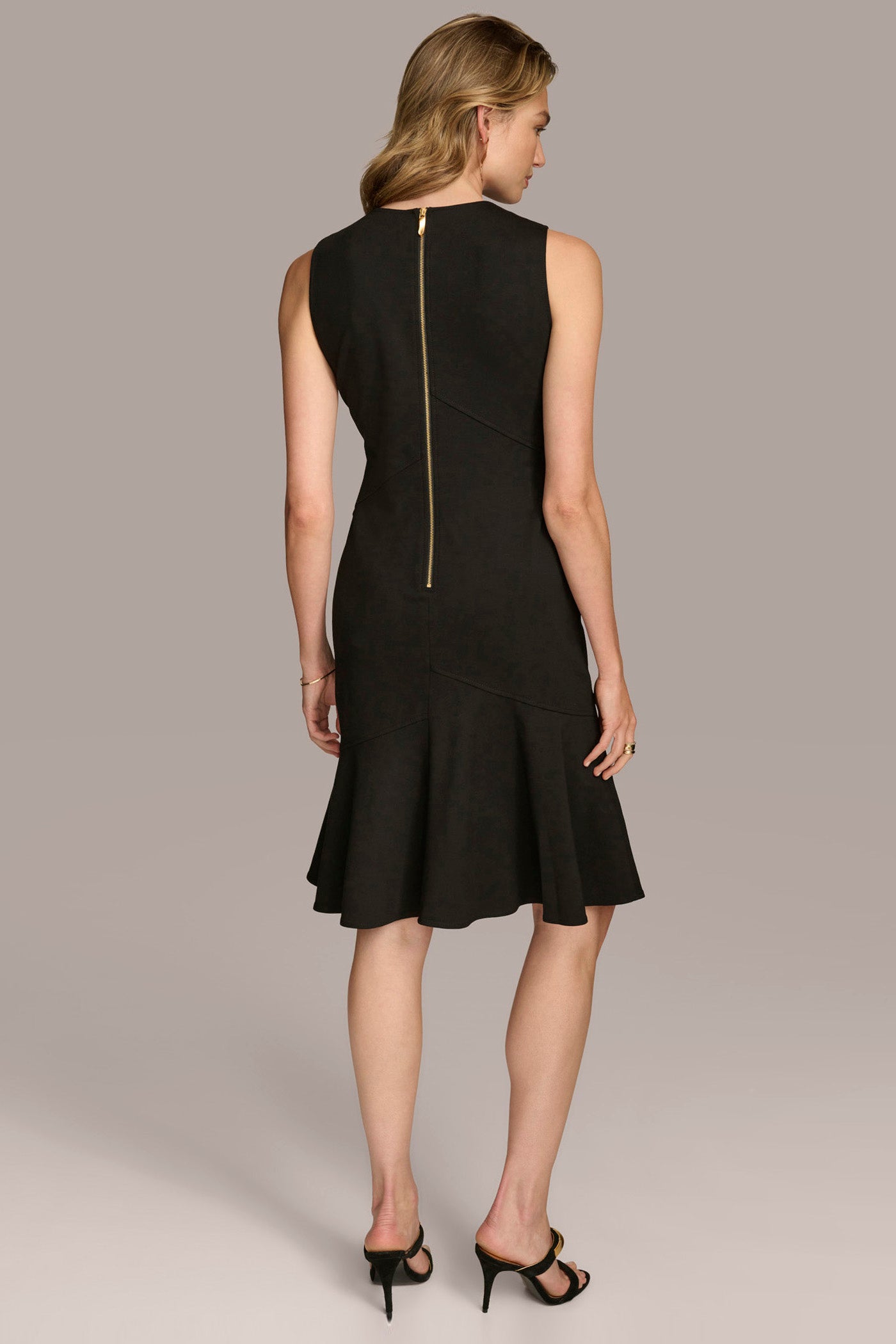 A LINE DRESS WITH FLOUNCE | View 2 | Black Dresses A LINE DRESS WITH FLOUNCE | View 2 | Black Dresses