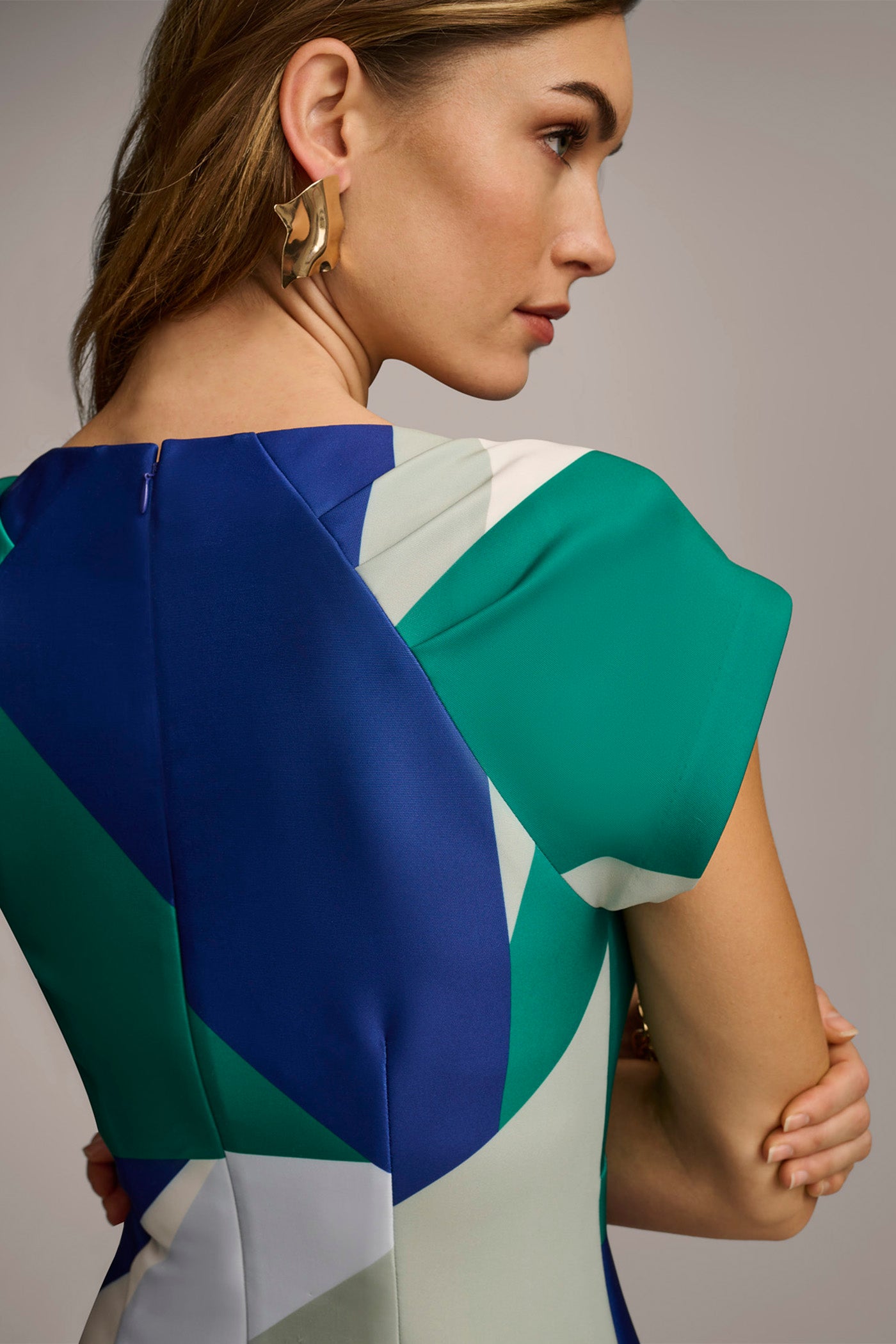 SHEATH COLORBLOCK DRESS VIEW 7 SHEATH COLORBLOCK DRESS VIEW 7