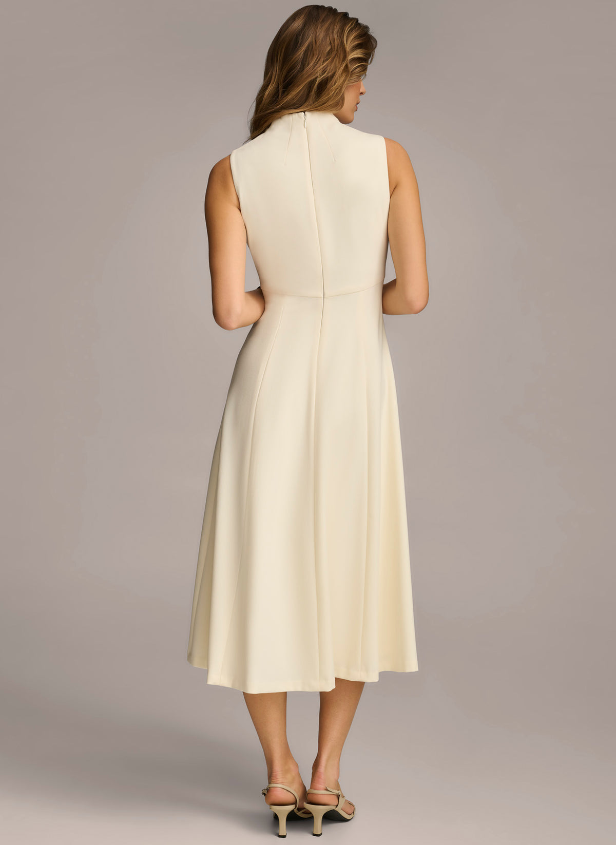Sleeveless Cowl Neck Midi Dress | A-Line Dress | Donna Karan Sleeveless Cowl Neck Midi Dress | A-Line Dress | Donna Karan