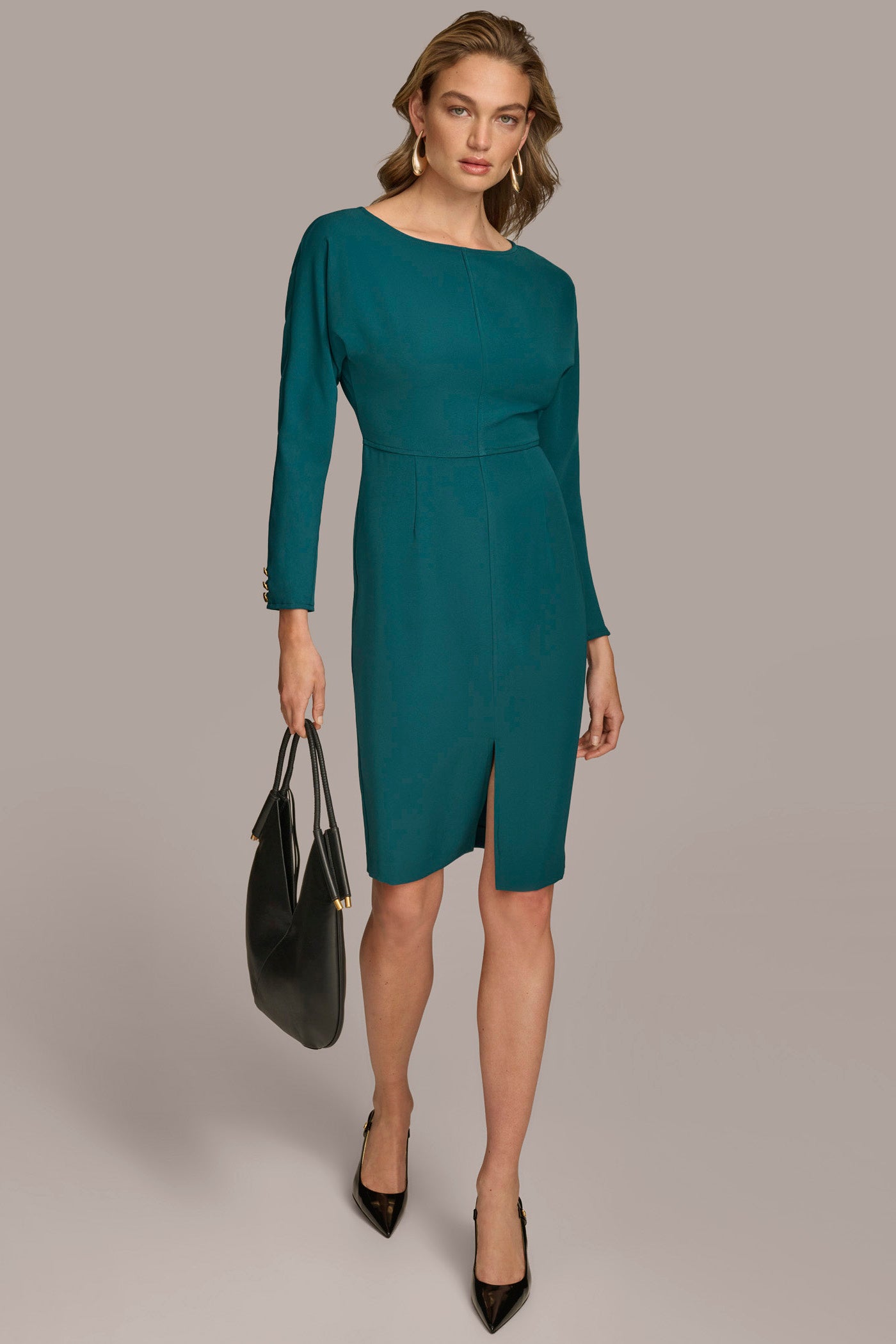 SHEATH WITH FRONT SLIT VIEW 6 | Office to Evening Dresses SHEATH WITH FRONT SLIT VIEW 6 | Office to Evening Dresses