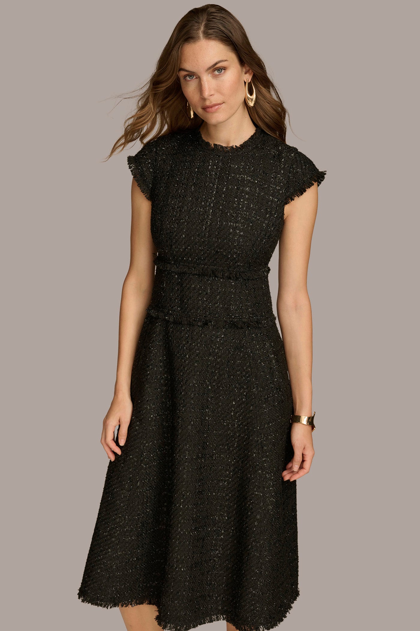 TWEED MIDI DRESS VIEW 4 TWEED MIDI DRESS VIEW 4