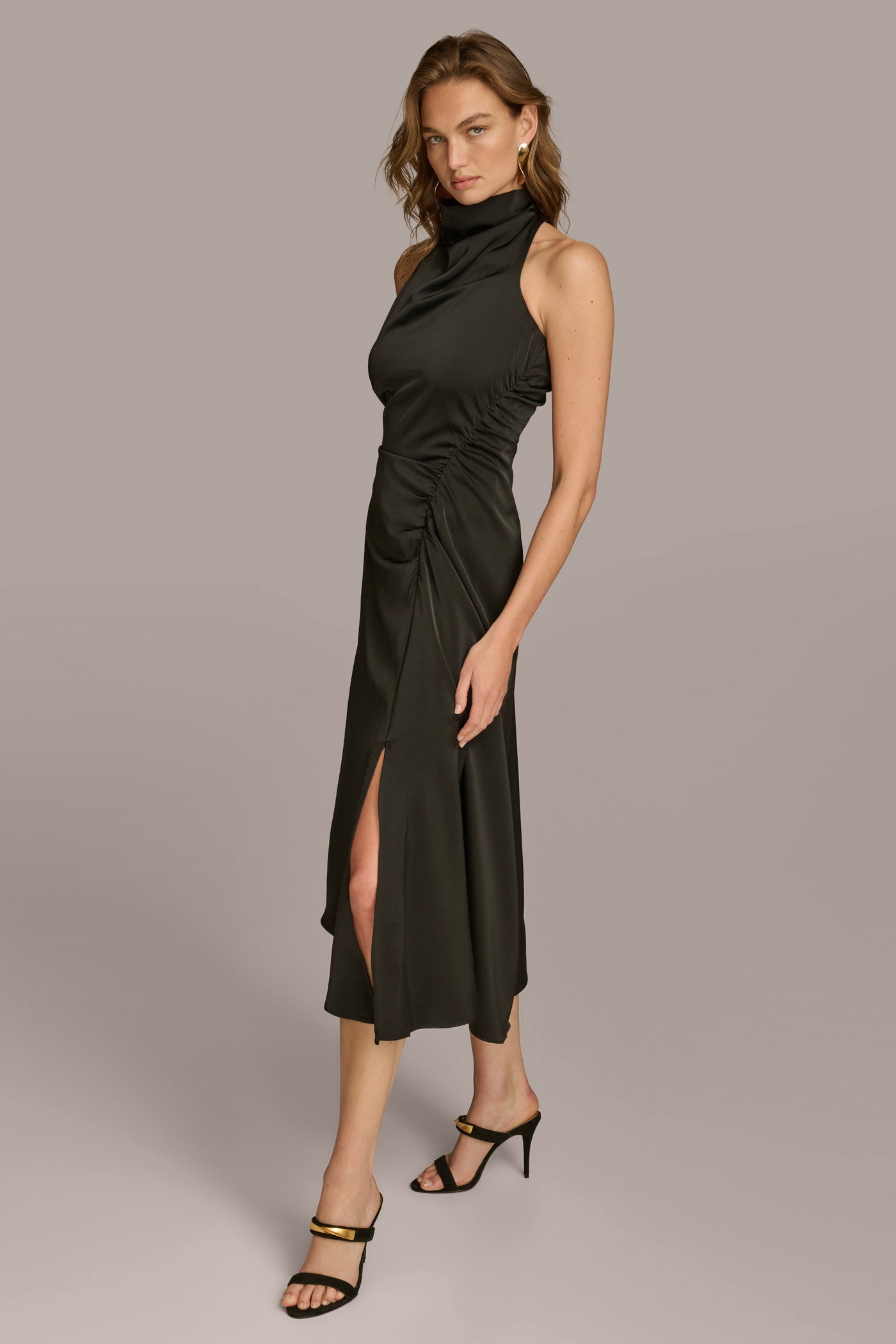 MOCK NECK A LINE MIDI DRESS VIEW 4 | Last Chance MOCK NECK A LINE MIDI DRESS VIEW 4 | Last Chance
