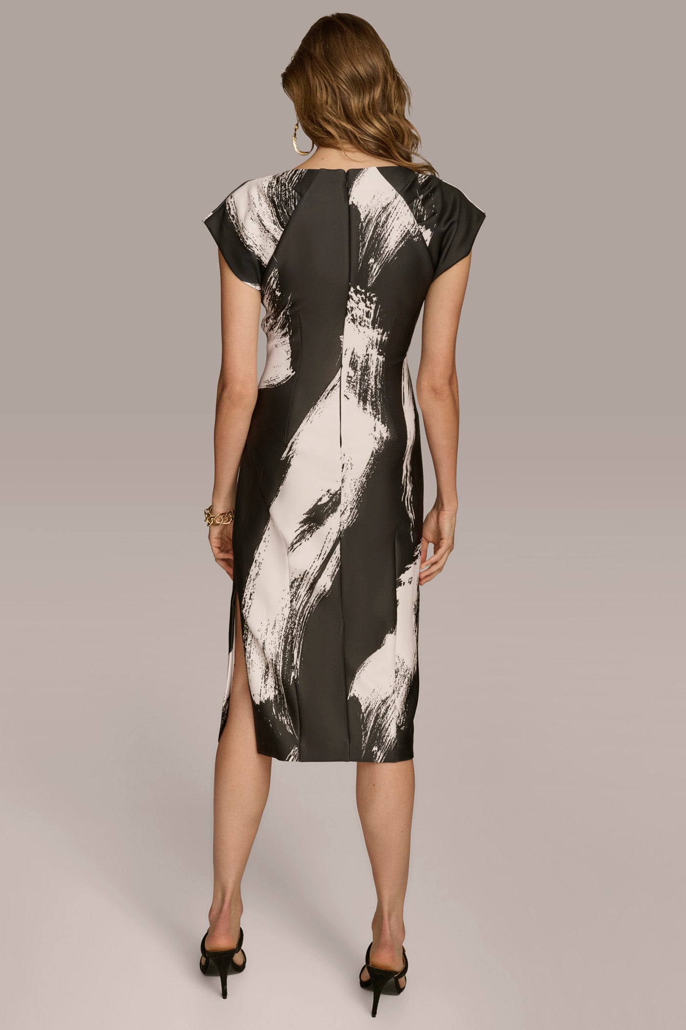 BRUSH STROKE SHEATH DRESS | View 2 | Cocktail & Party BRUSH STROKE SHEATH DRESS | View 2 | Cocktail & Party