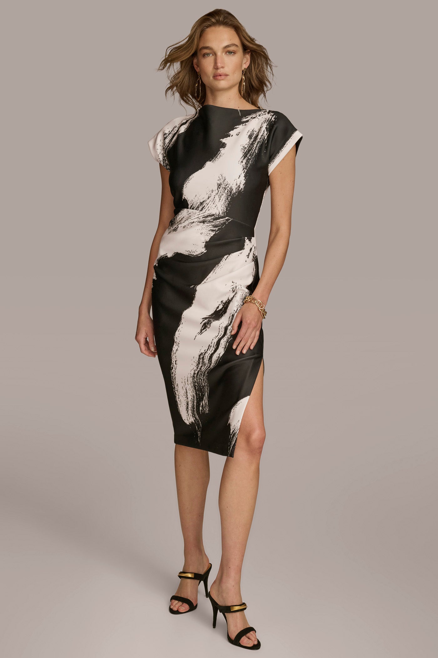BRUSH STROKE SHEATH DRESS | View 1 | Cocktail & Party BRUSH STROKE SHEATH DRESS | View 1 | Cocktail & Party