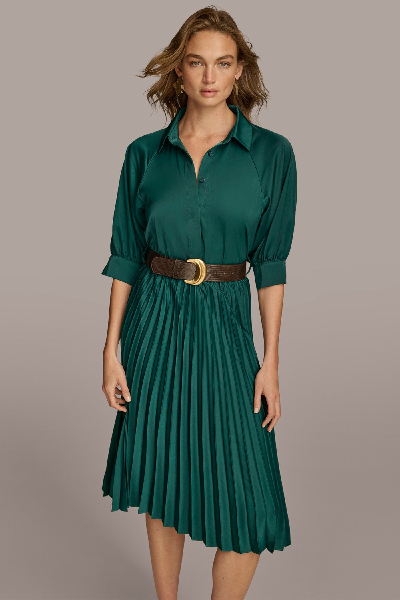 PLEATED SHIRT DRESS VIEW 5 | Catalog Styles PLEATED SHIRT DRESS VIEW 5 | Catalog Styles