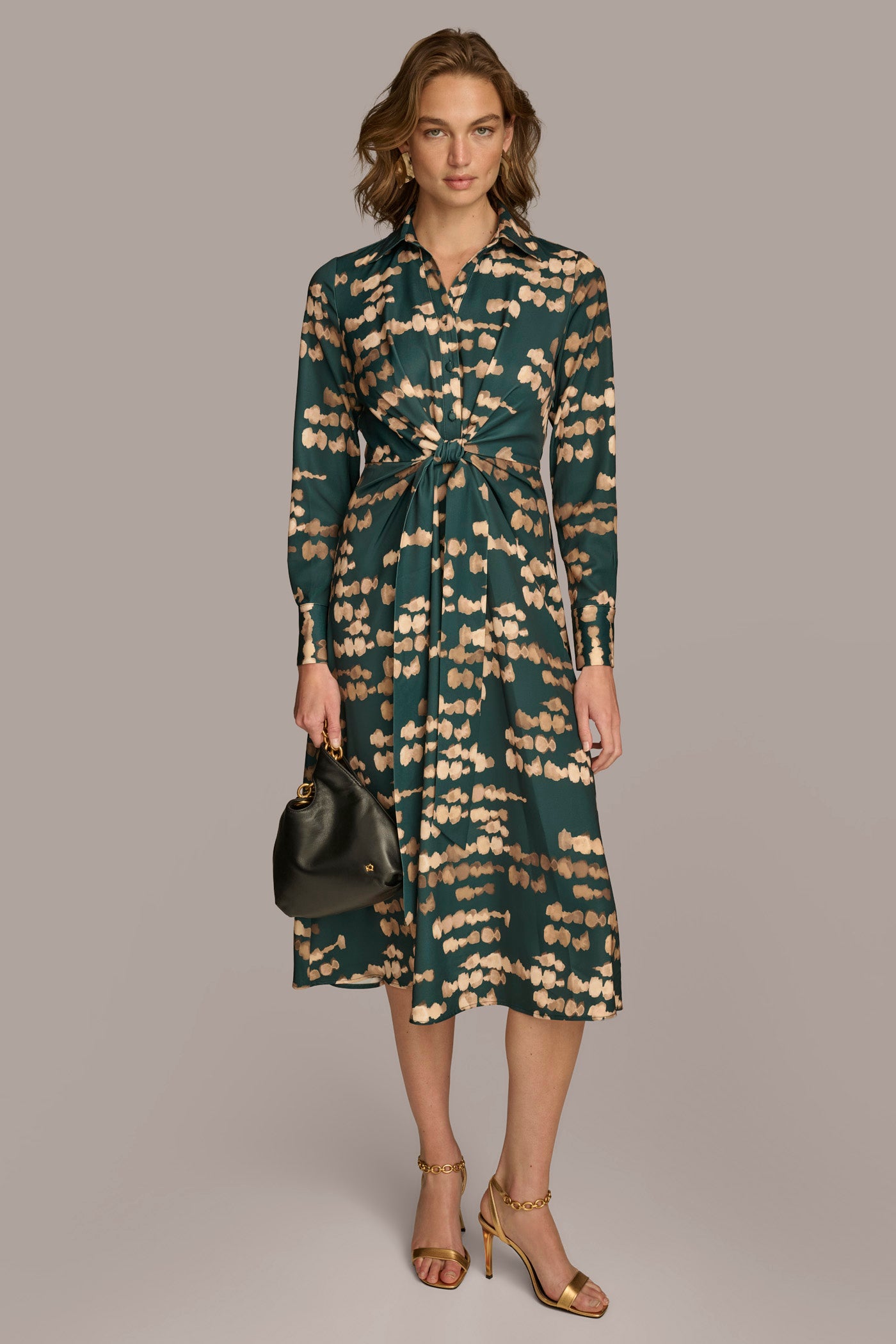 SATIN MIDI SHIRT DRESS | View 1 | Last Chance SATIN MIDI SHIRT DRESS | View 1 | Last Chance