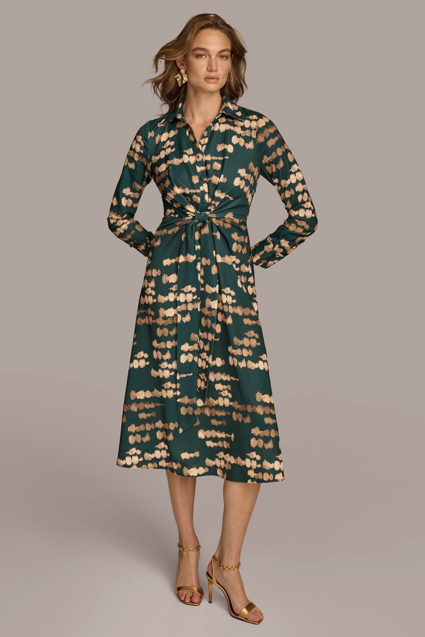 SATIN MIDI SHIRT DRESS VIEW 5 | Last Chance SATIN MIDI SHIRT DRESS VIEW 5 | Last Chance