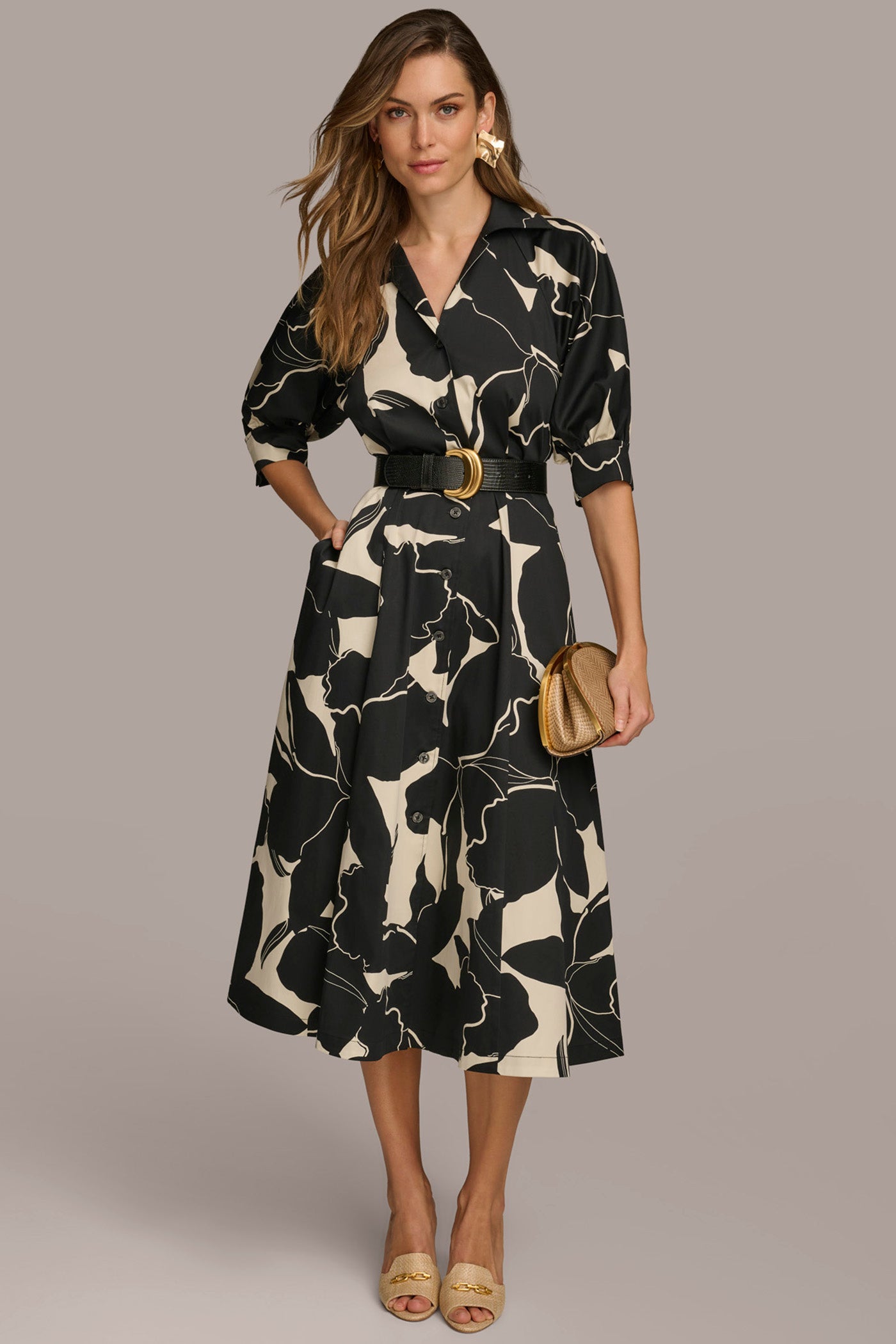 COTTON MIDI SHIRT DRESS | View 1 | Black Dresses COTTON MIDI SHIRT DRESS | View 1 | Black Dresses