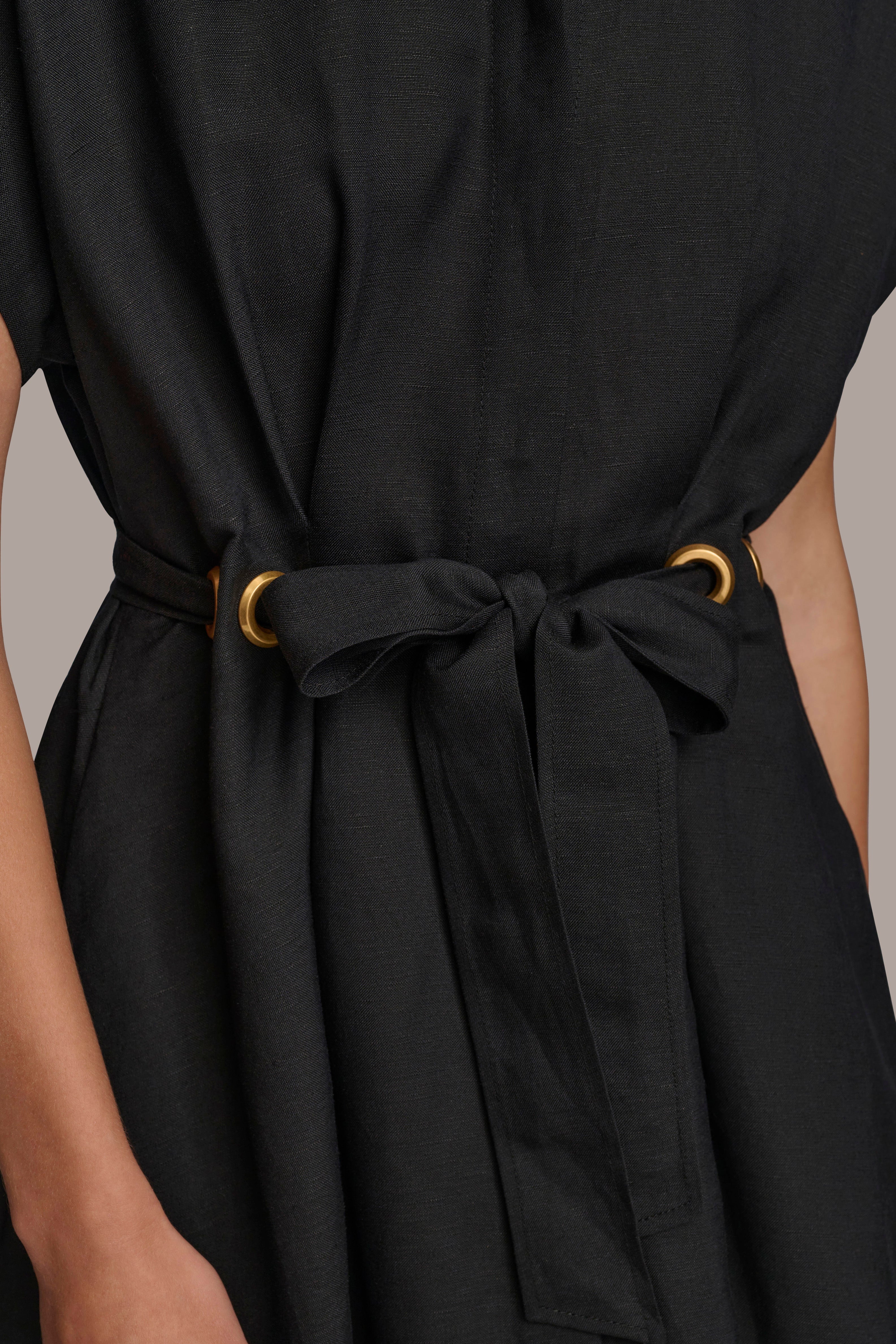 LINEN MIDI SHIRT DRESS VIEW 7 | Last Chance LINEN MIDI SHIRT DRESS VIEW 7 | Last Chance