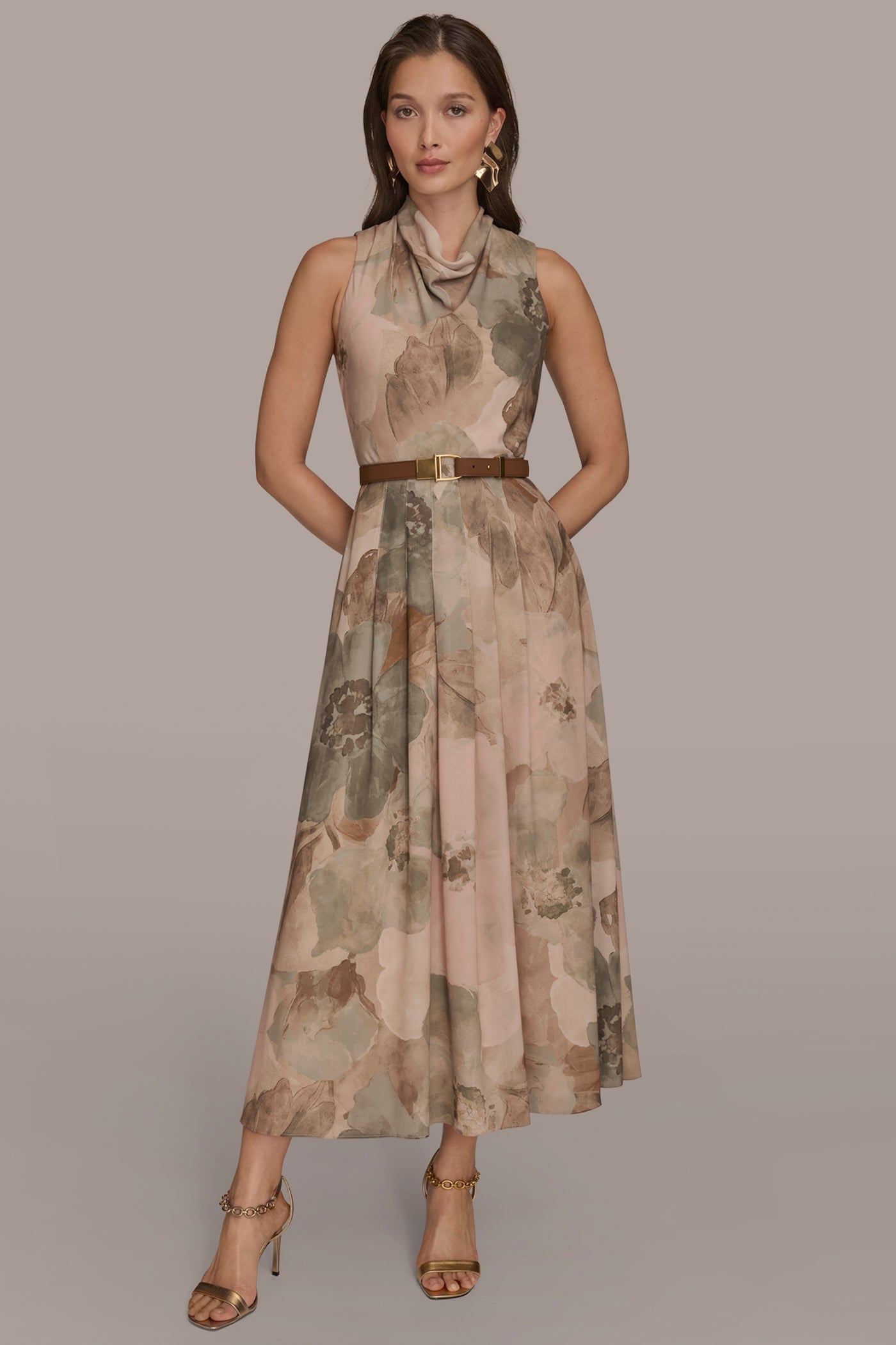 BELTED FLORAL MAXI DRESS | View 1 | Clothing BELTED FLORAL MAXI DRESS | View 1 | Clothing